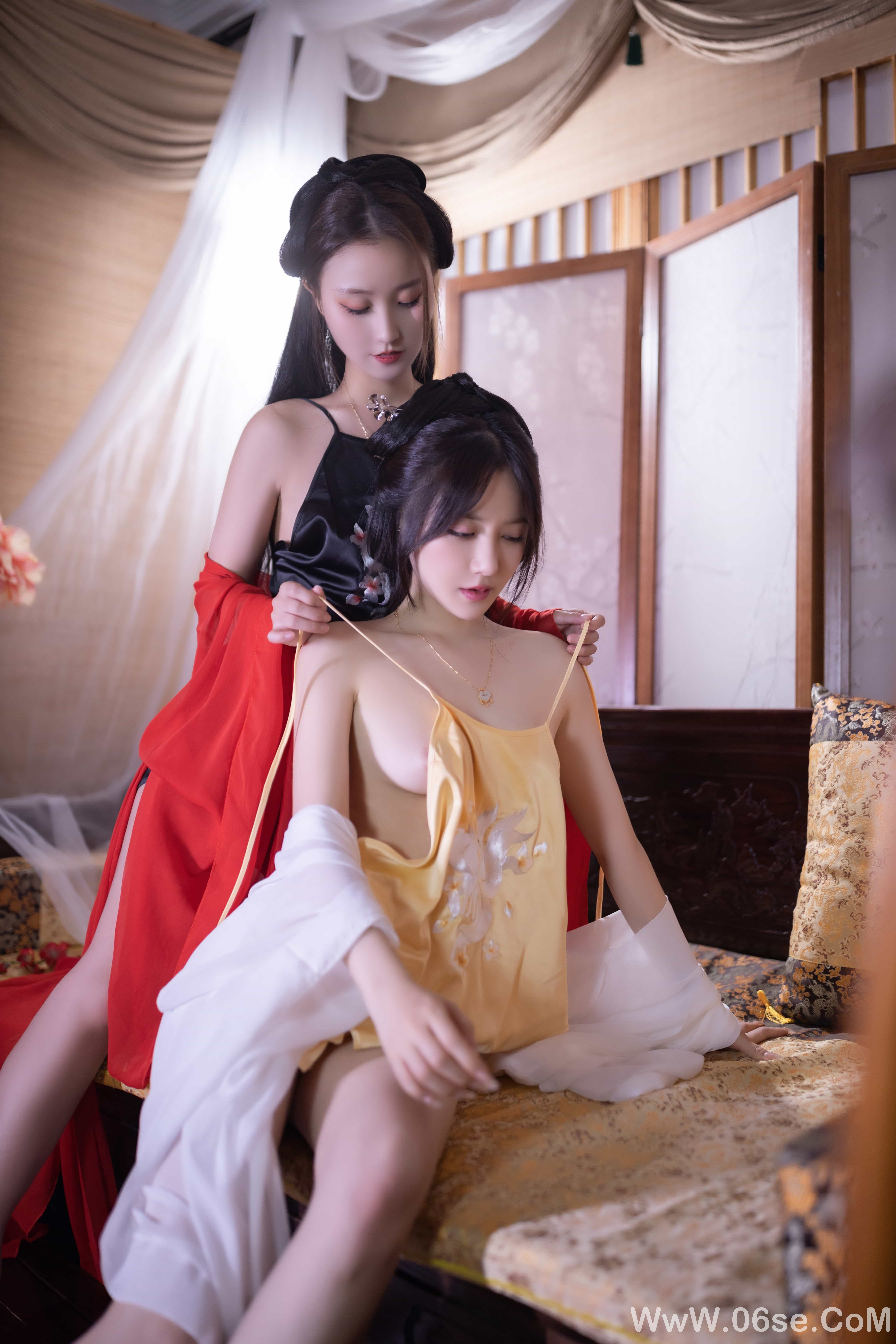 图片[113]-秀人名模鱼子酱Fish内部私购未上架《双女古装剧情》写真[153P]-六色网