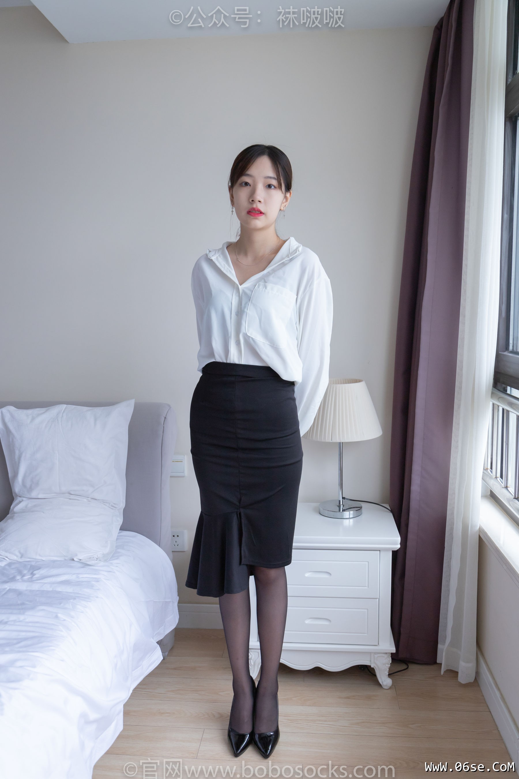 图片[7]-BoBoSocks袜啵啵 No.017 小甜豆-OL制服、高跟鞋、黑丝[131P]-六色网