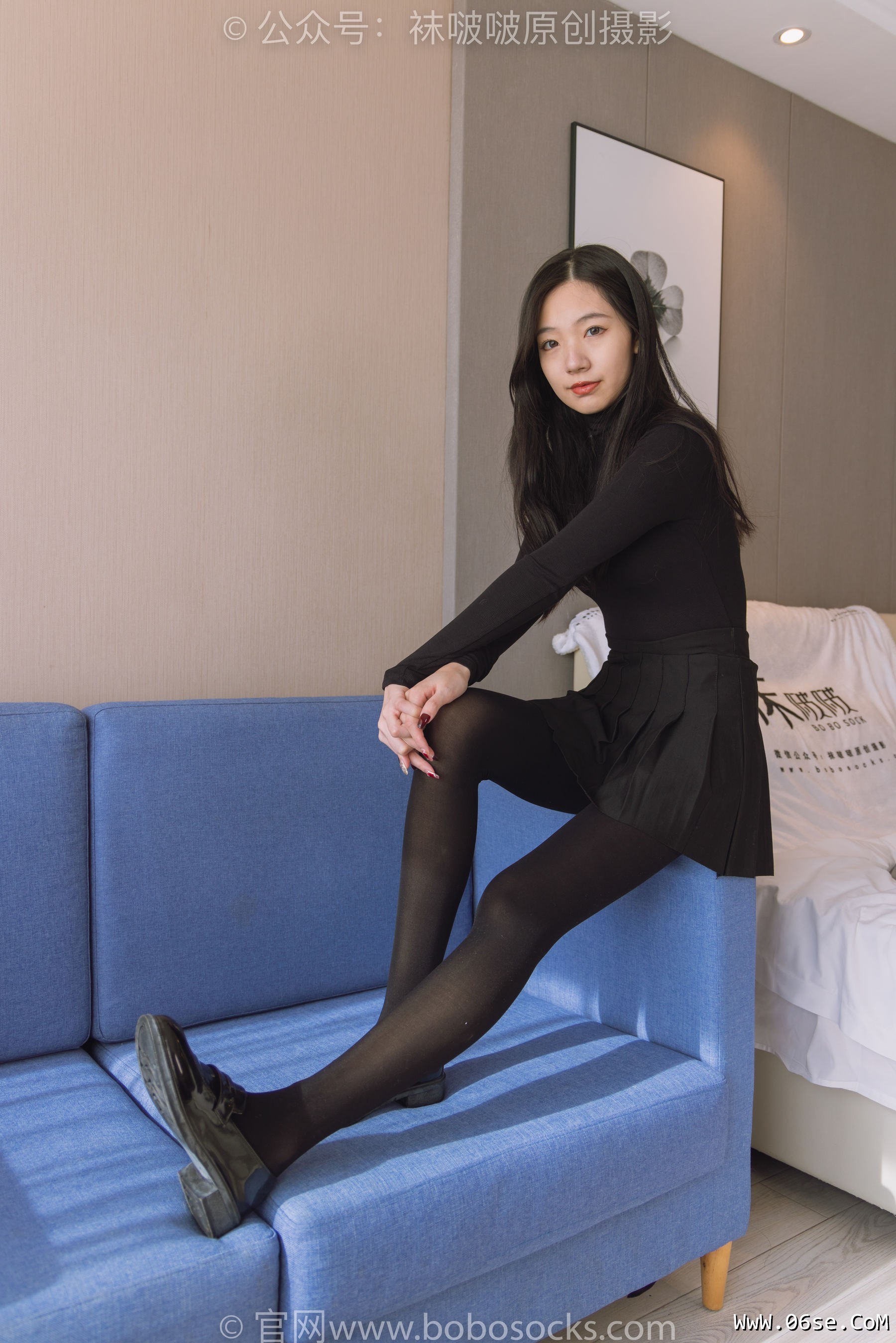 图片[52]-BoBoSocks袜啵啵 No.184 小甜豆-黑皮鞋、厚黑丝[140P]-六色网