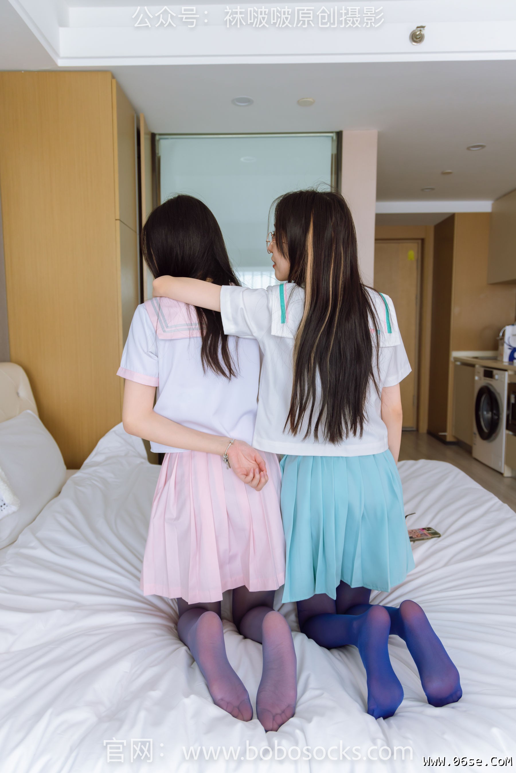 图片[12]-BoBoSocks袜啵啵 No.166 小甜豆稚予-板鞋、运动鞋、高跟鞋、白棉袜、蓝丝[218P]-六色网