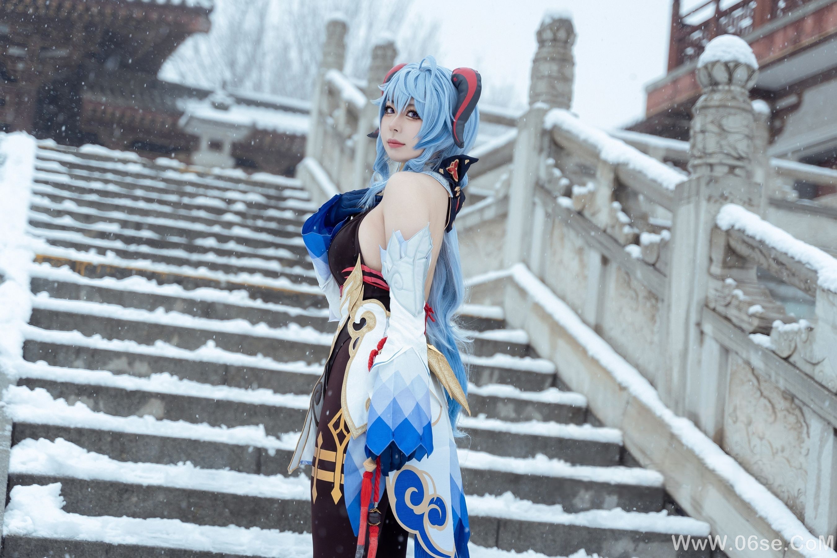 图片[35]-虎森森 – 原神 甘雨 雪景[42P]-六色网