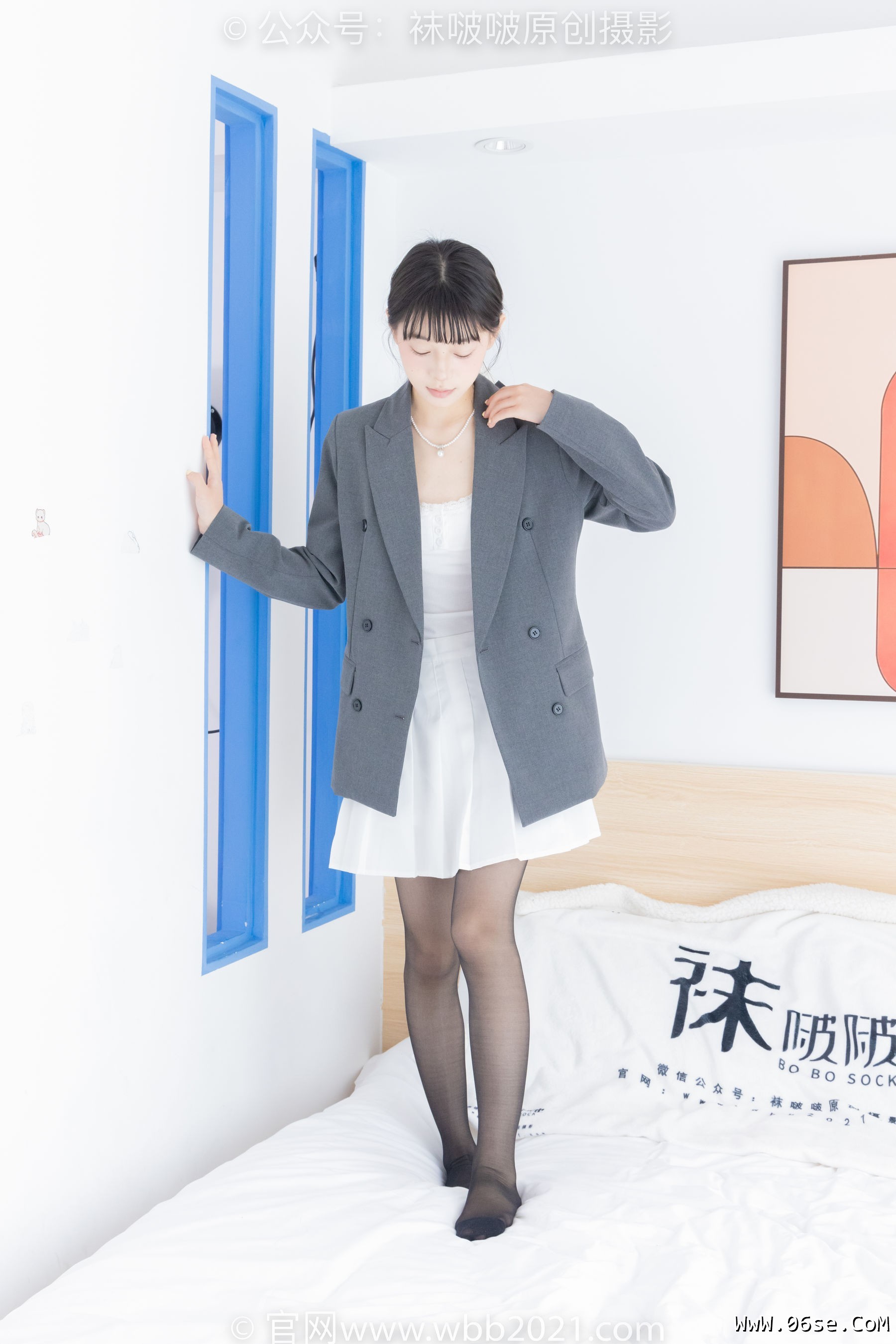 图片[116]-BoBoSocks袜啵啵 No.404 糯米 -板鞋、黑丝、ol风[145P]-六色网
