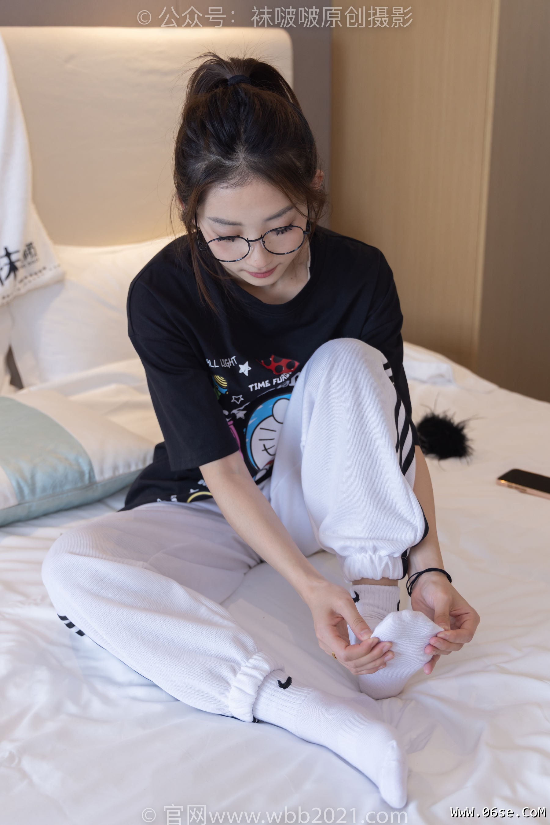 图片[116]-BoBoSocks袜啵啵 No.382 小沫 -板鞋、白棉袜[143P]-六色网