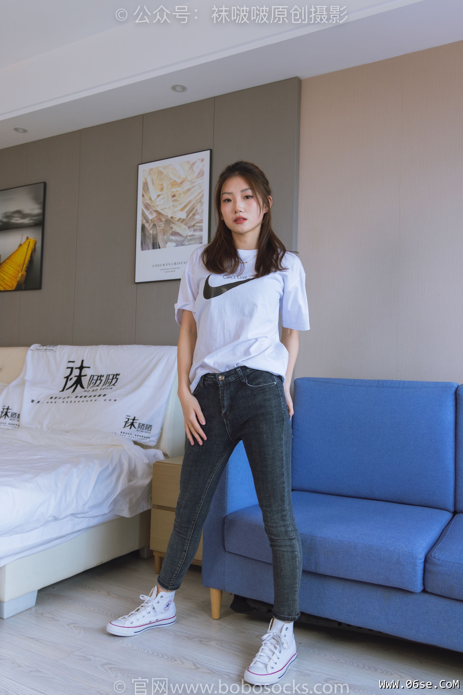 图片[64]-BoBoSocks袜啵啵 No.220 小沫-两双板鞋、短肉丝、裸足[140P]-六色网
