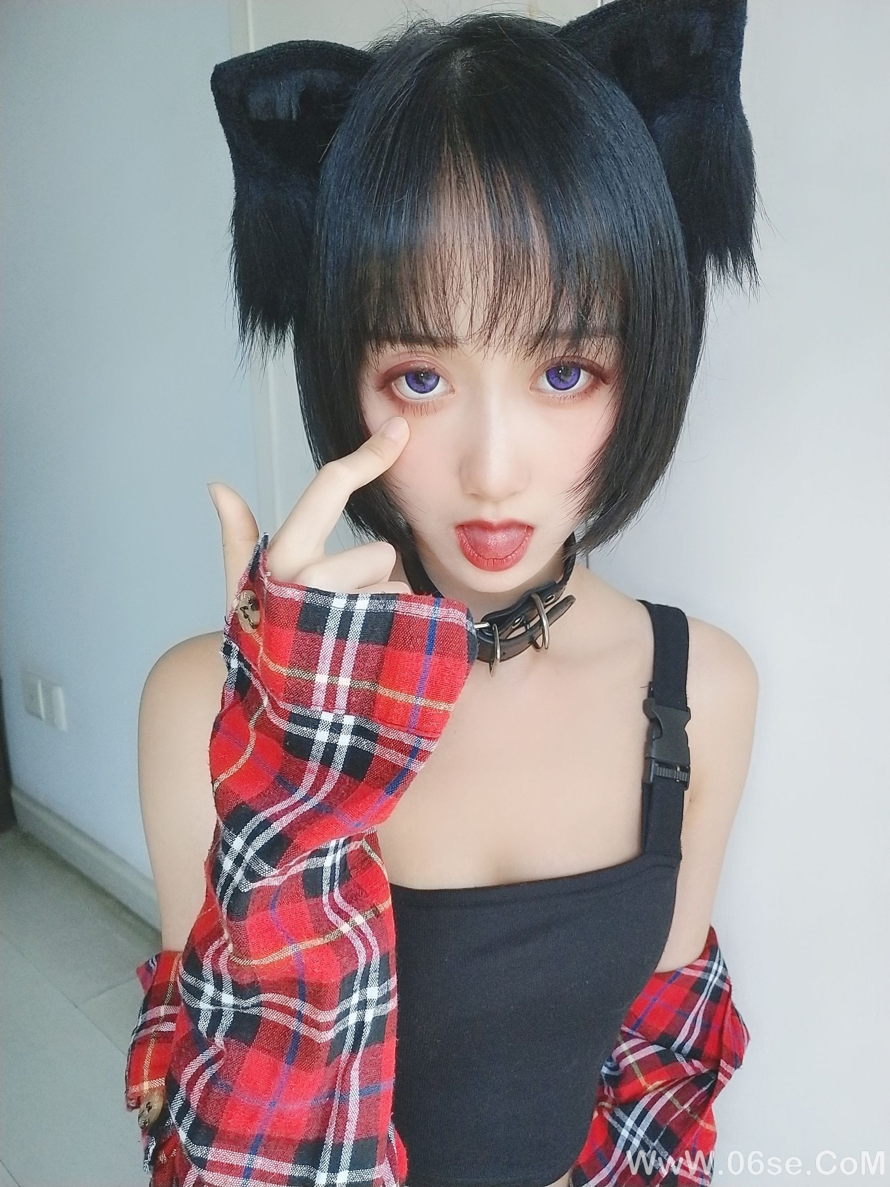 图片[38]-萌系小姐姐木绵绵OwO 不良猫[44P]-六色网