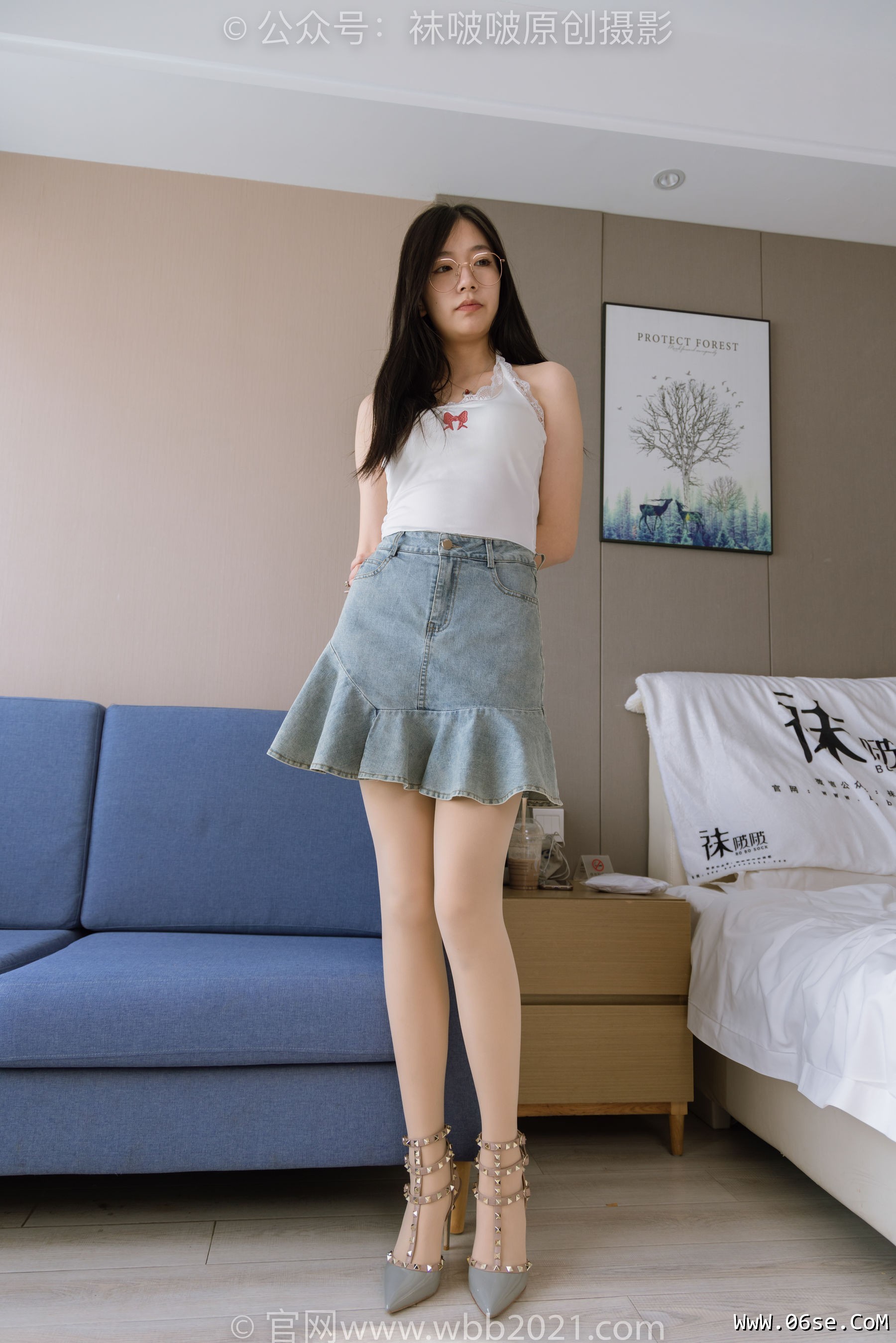 图片[2]-BoBoSocks袜啵啵 No.408 小甜豆 -高跟鞋、厚肉丝、丝袜和裸足踩奶油蛋糕和泡芙剧情[157P]-六色网