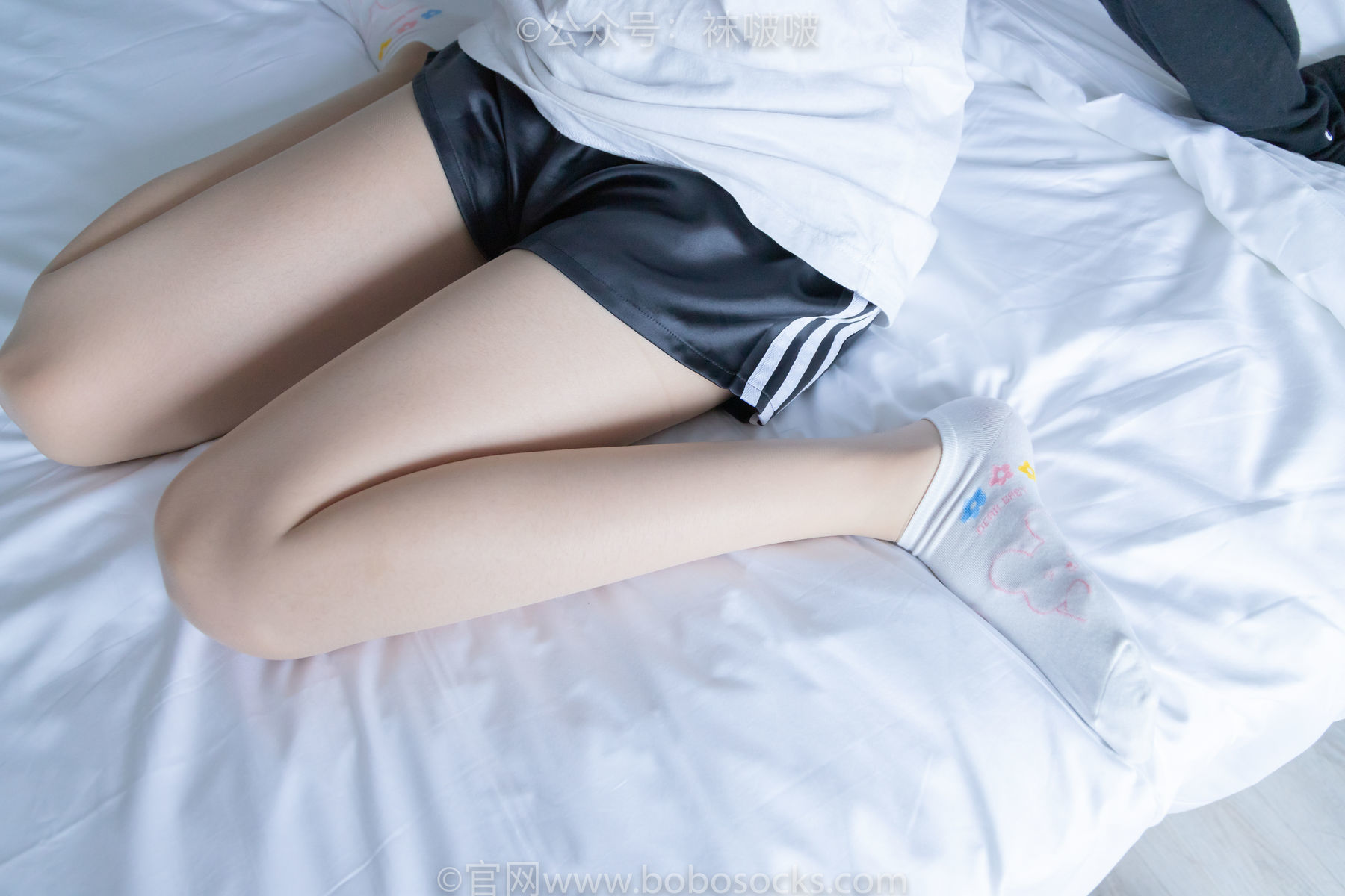 图片[70]-BoBoSocks袜啵啵 No.015 稚予-阿迪板鞋、白色短棉袜、肉丝[148P]-六色网