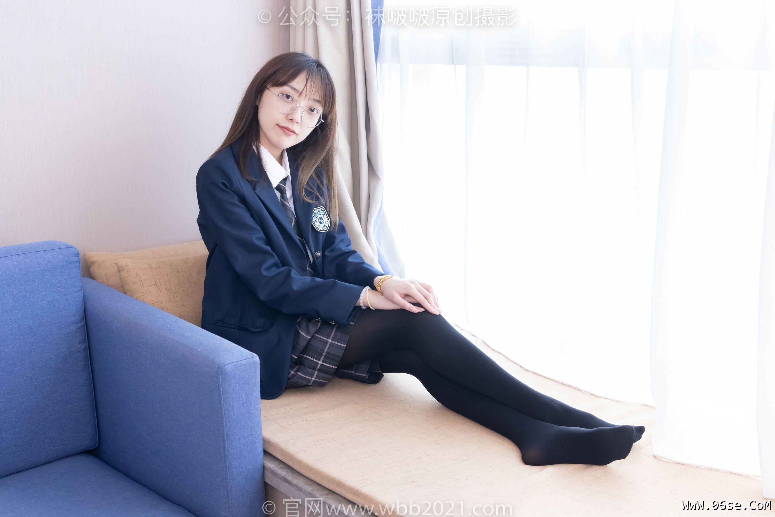 图片[144]-BoBoSocks袜啵啵 No.432 稚予 -皮鞋、厚黑丝、jk制服[184P]-六色网