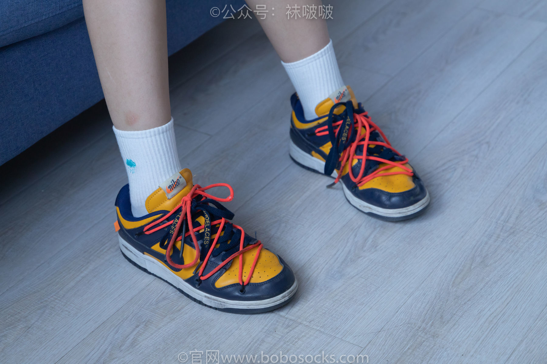 图片[130]-BoBoSocks袜啵啵 No.009 果冻-耐克板鞋、白棉袜、裸足[130P]-六色网