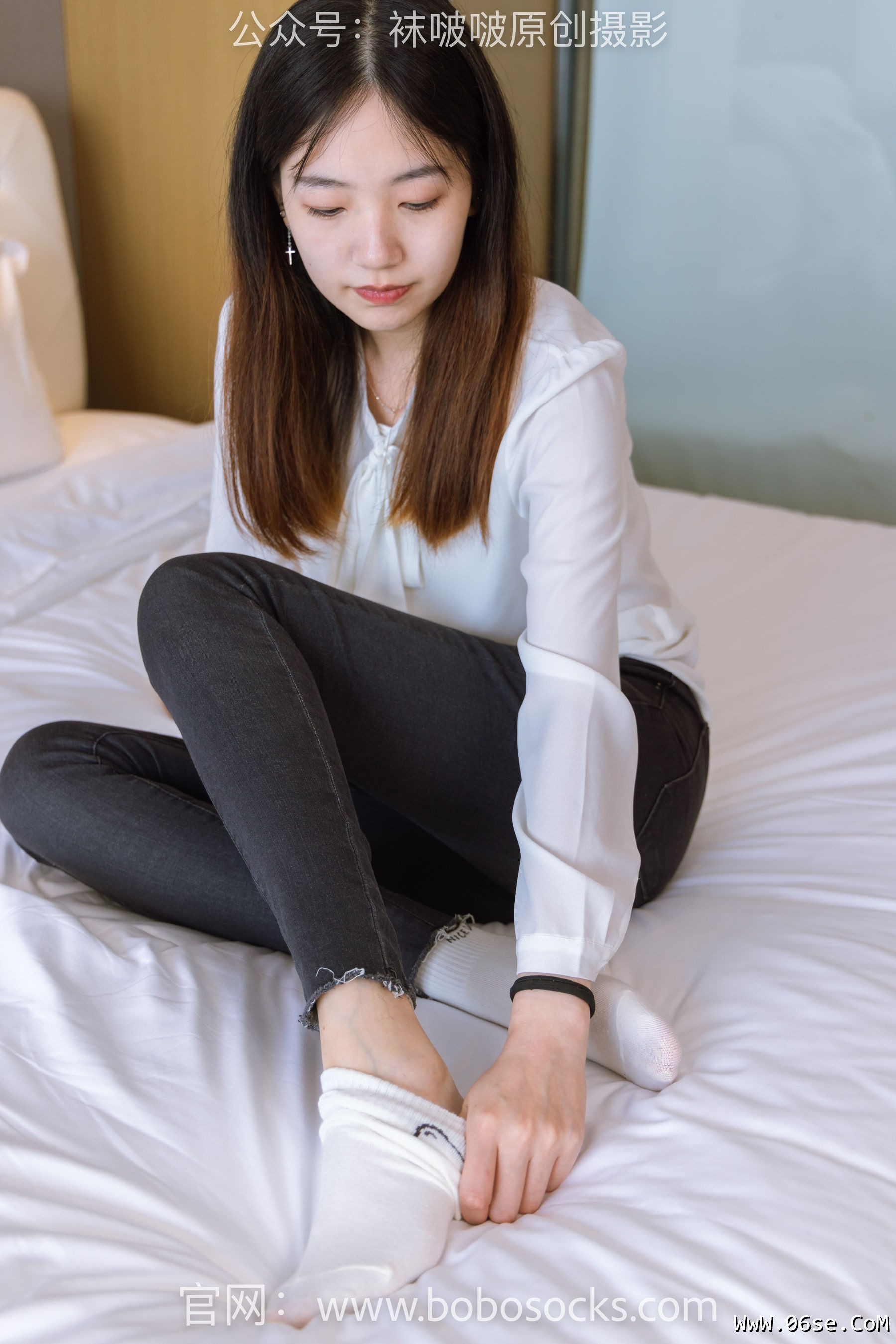 图片[132]-BoBoSocks袜啵啵 No.158 小甜豆-高跟长靴、白棉袜、裸足[136P]-六色网