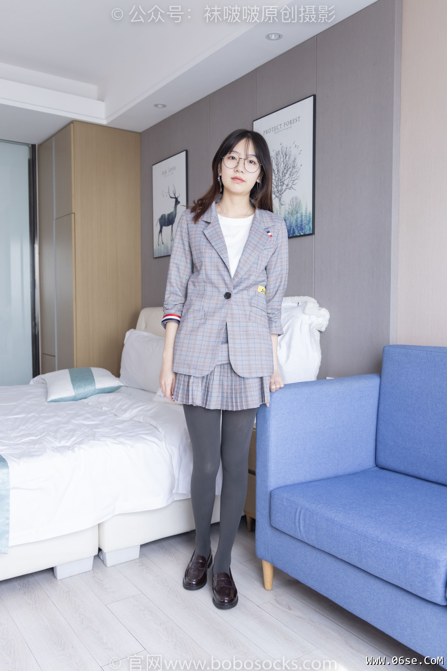 图片[119]-BoBoSocks袜啵啵 No.210 小甜豆 -皮鞋、厚灰丝、ol装[140P]-六色网