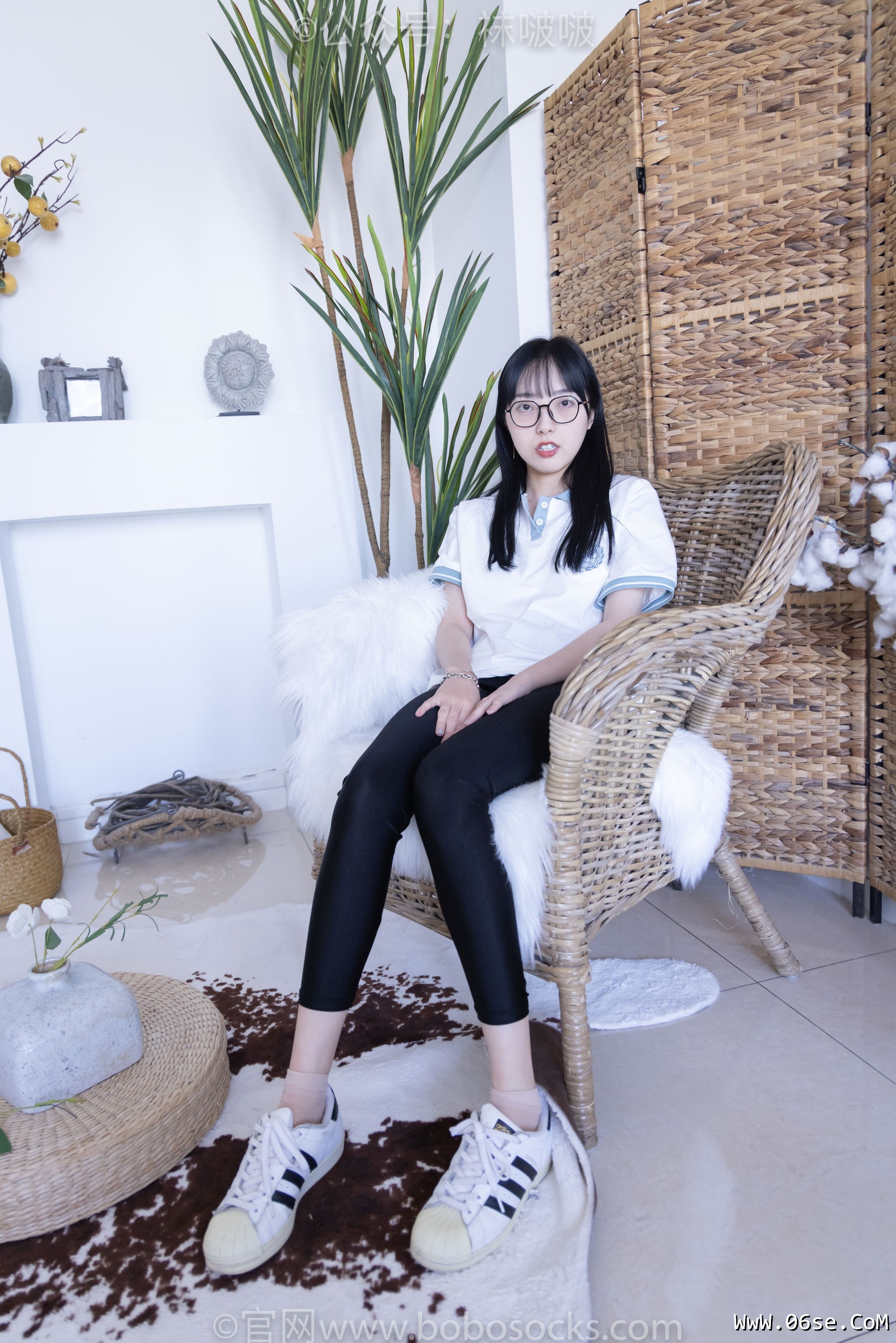 图片[3]-BoBoSocks袜啵啵 No.044 稚予-贝壳头、匡威帆布鞋、短肉丝[154P]-六色网