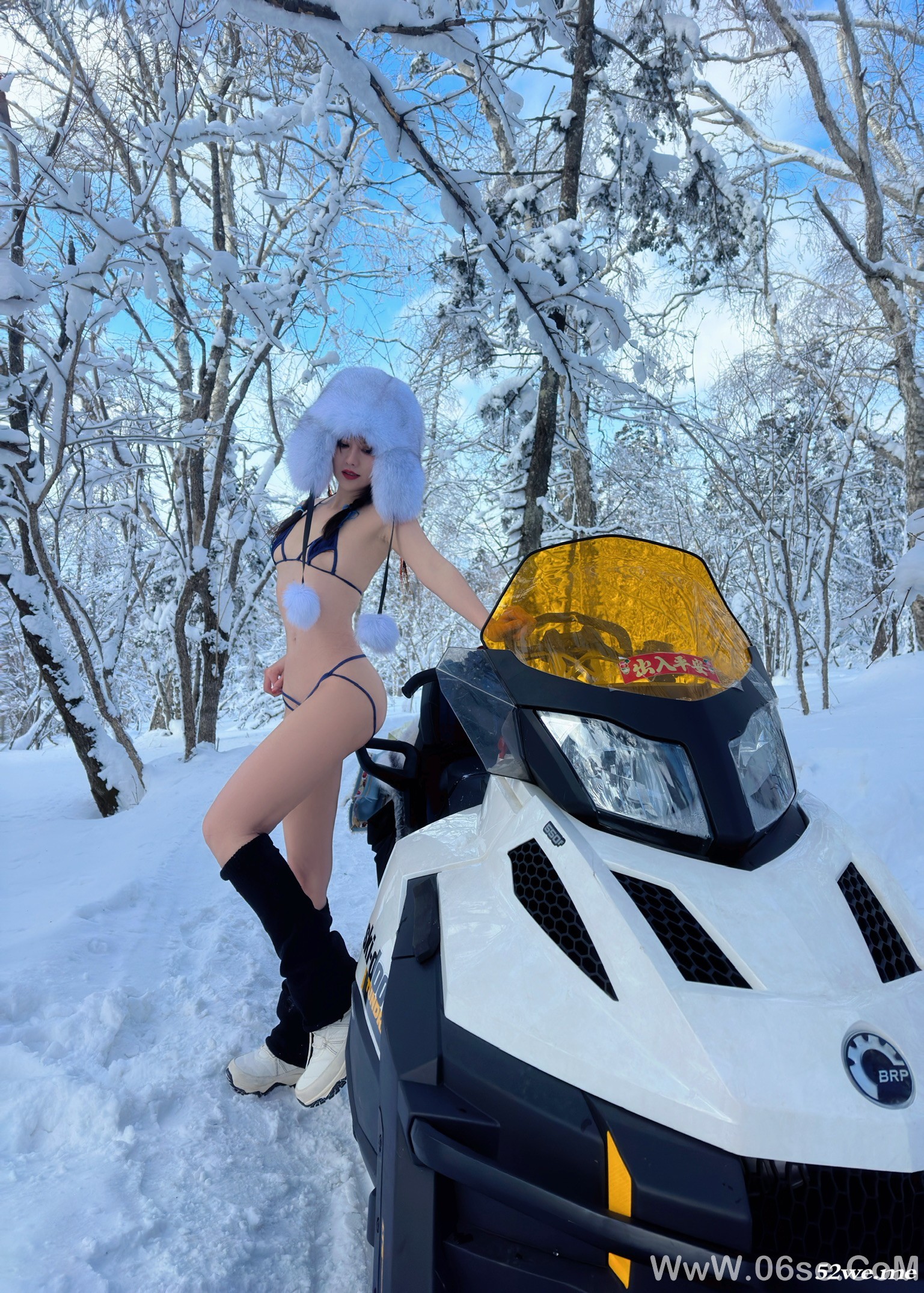 图片[6]-就是阿朱啊 – NO.034 雪地美人[27P]-六色网