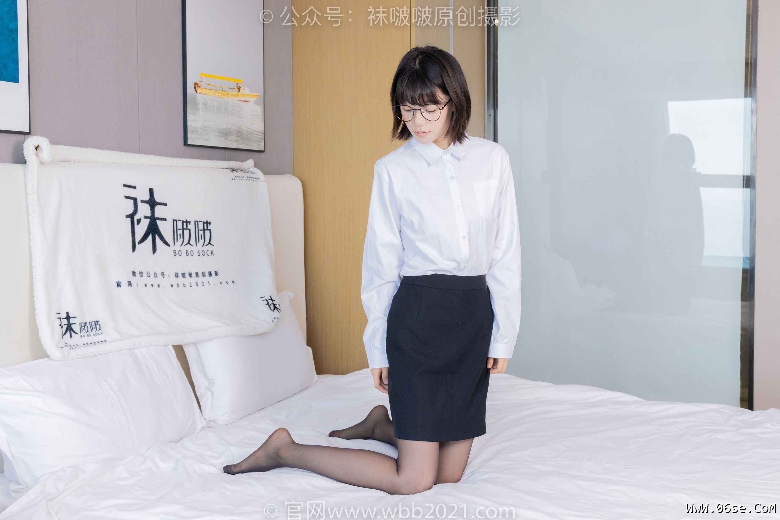 图片[92]-BoBoSocks袜啵啵 No.436 糯米 -OL制服、两双平底鞋、薄黑丝、厚肉丝[150P]-六色网