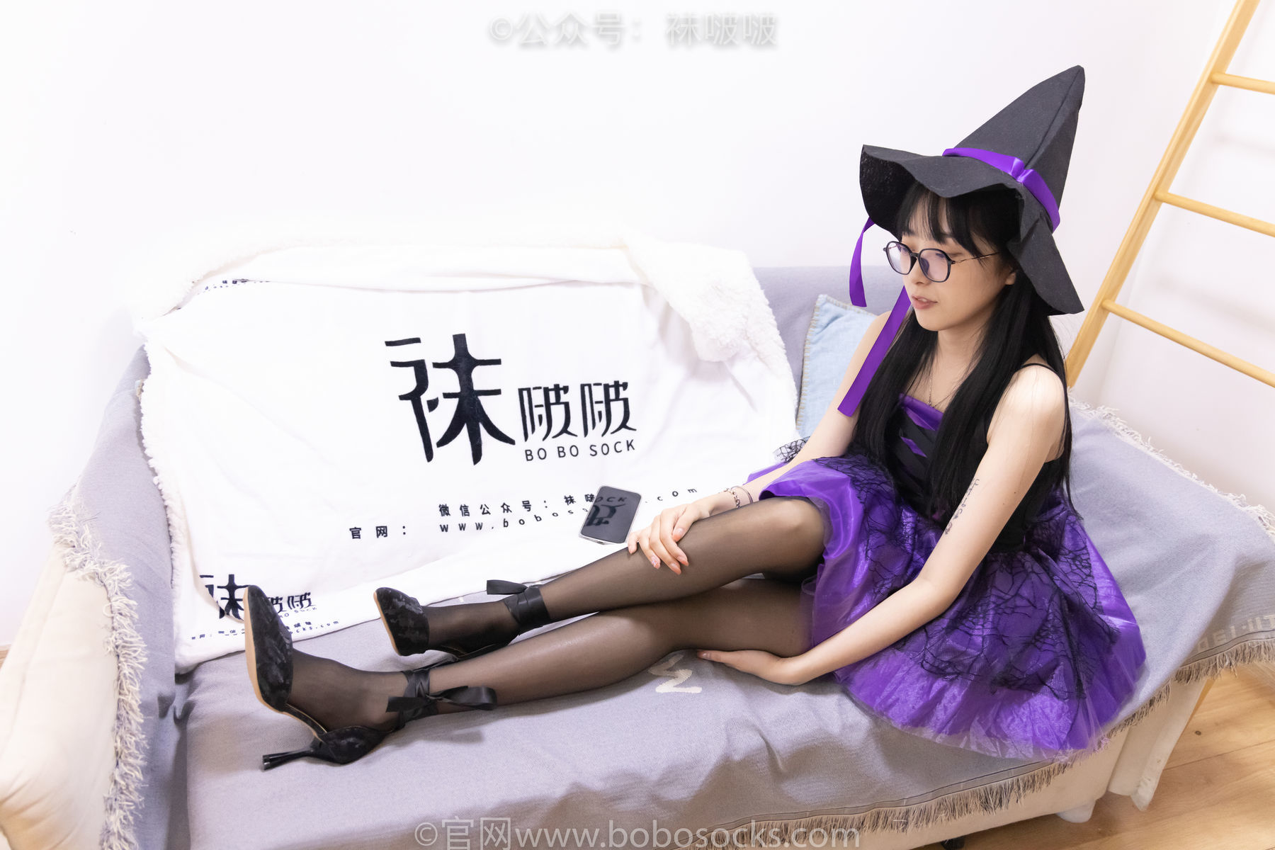 图片[36]-BoBoSocks袜啵啵 No.051 稚予-魔女装、高跟鞋、黑丝[123P]-六色网