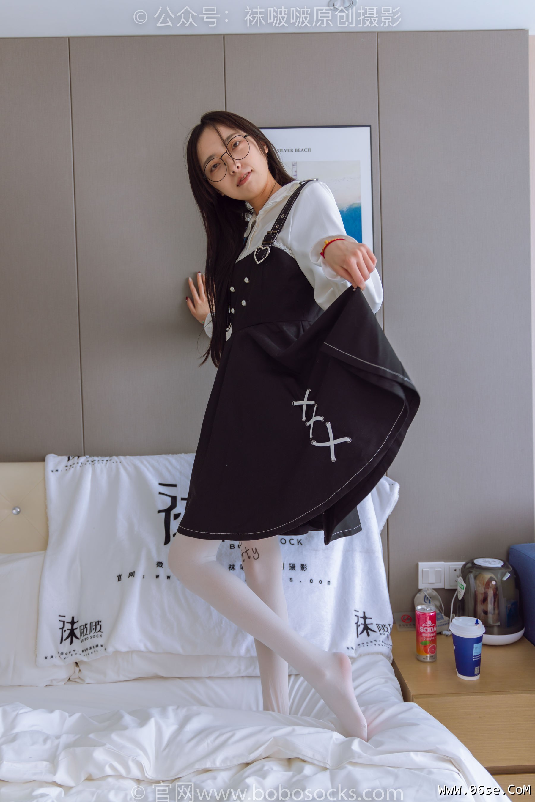 图片[31]-BoBoSocks袜啵啵 No.177 稚予-皮鞋、厚白丝（脚底猫爪印款）[140P]-六色网