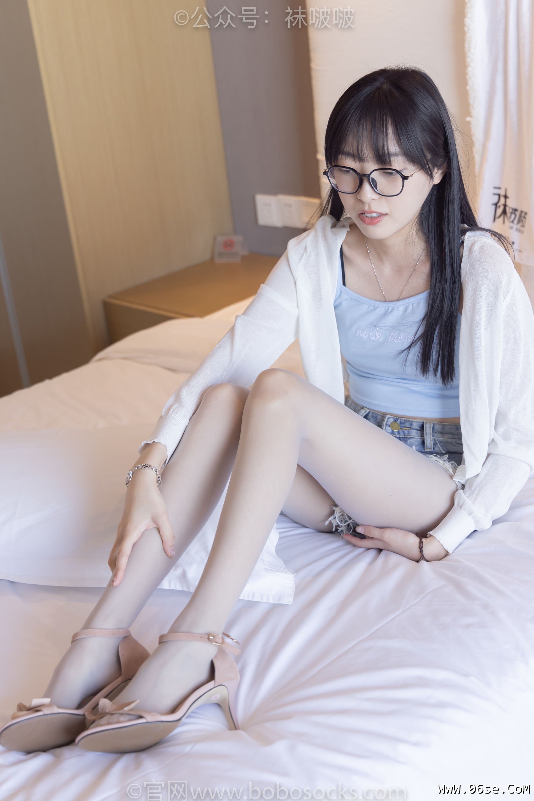 图片[40]-BoBoSocks袜啵啵 No.083 稚予-高跟鞋、凉鞋、白丝、裸足涂白色指甲油剧情[140P]-六色网