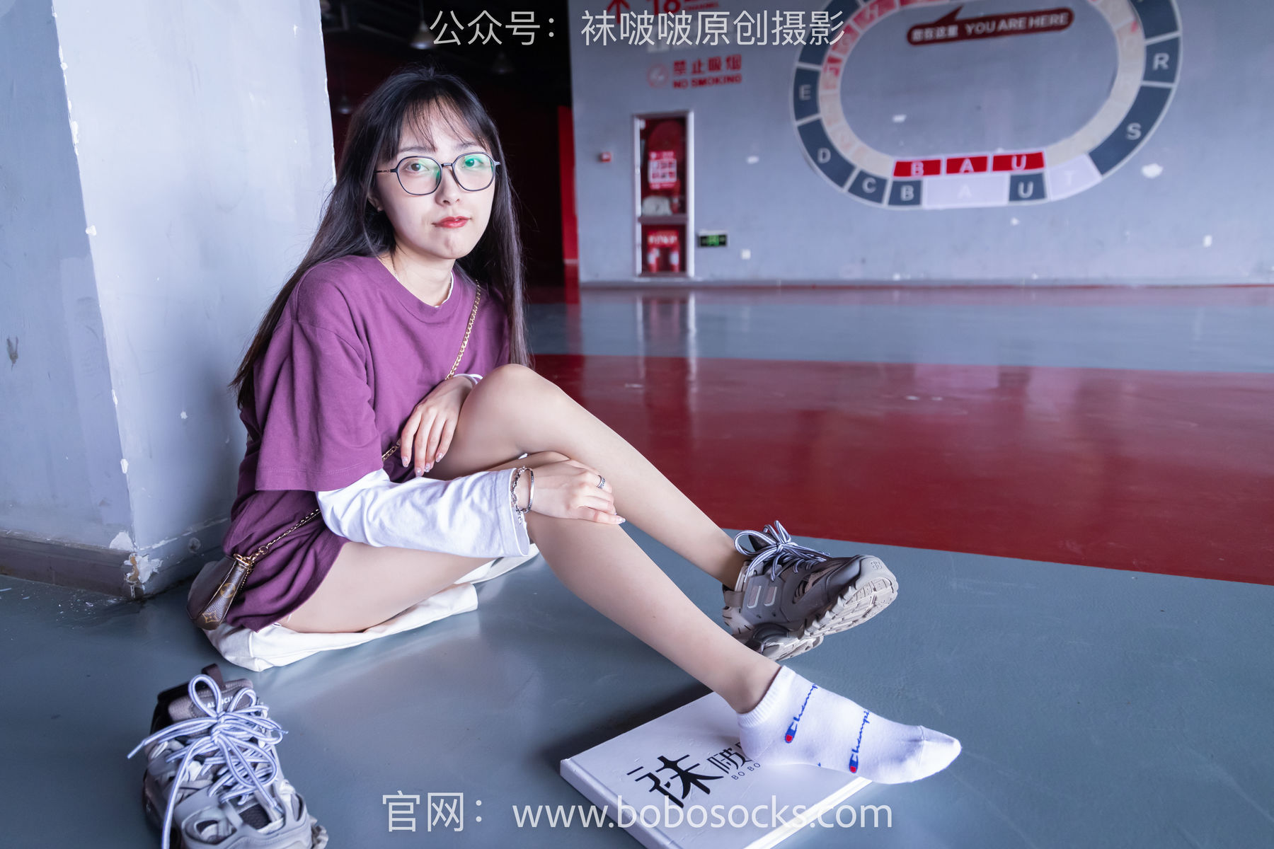 图片[48]-BoBoSocks袜啵啵 积分限定作品010 稚予-巴黎世家运动鞋、白棉袜、肉丝[144P]-六色网