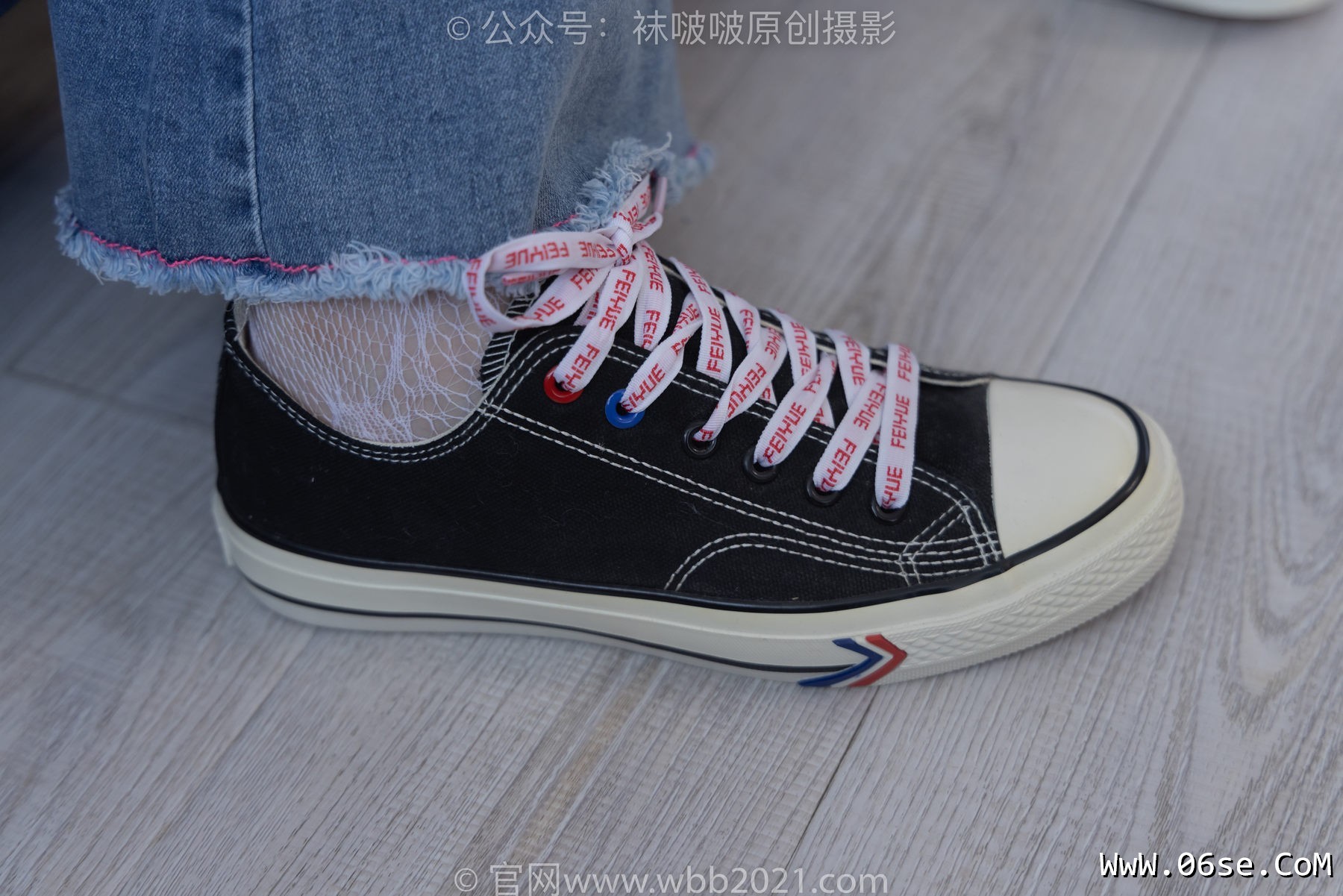 图片[100]-BoBoSocks袜啵啵 No.231 小甜豆-板鞋、白色蕾丝袜、可拆卸牛仔裤、裤里丝[154P]-六色网
