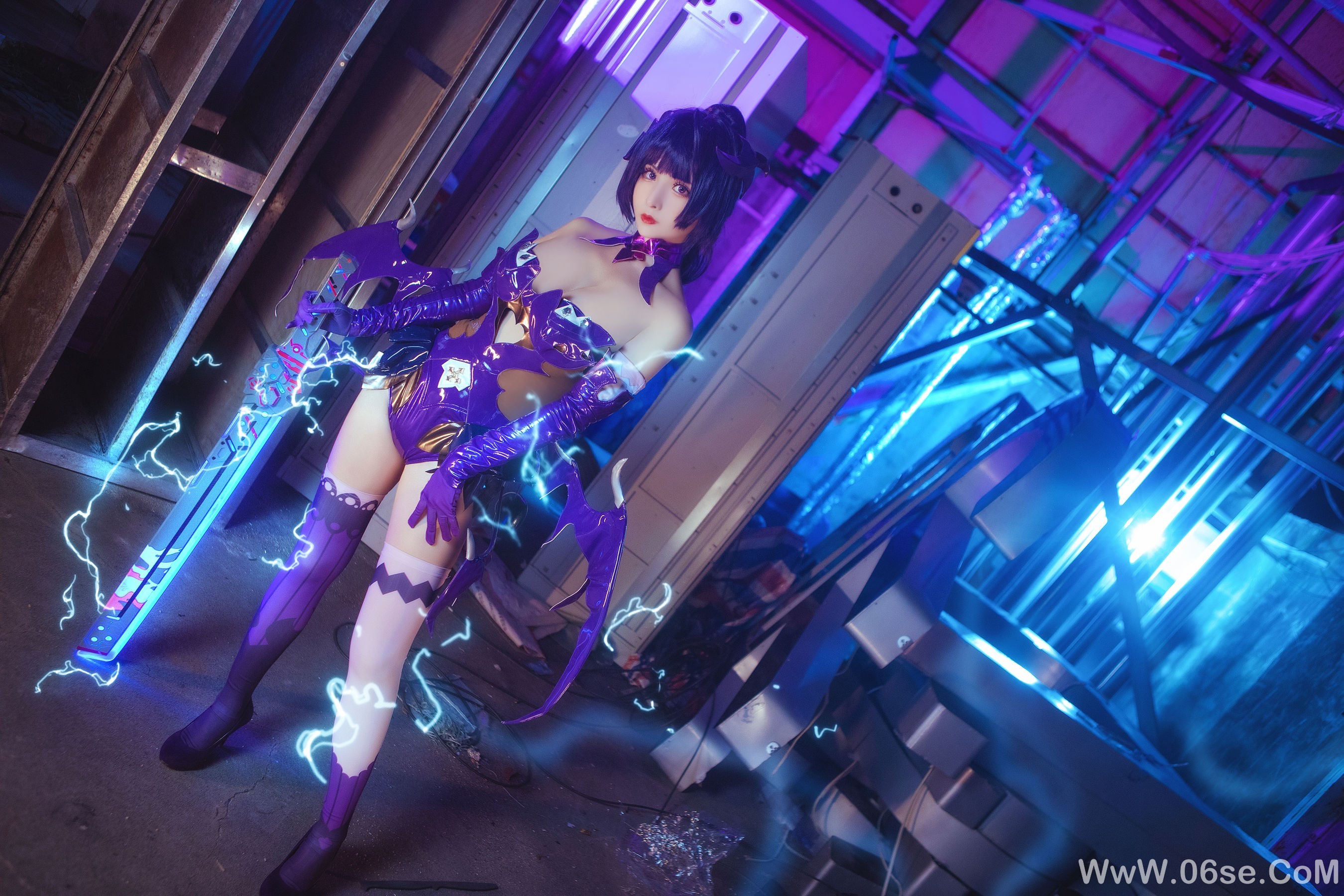 COS福利rioko凉凉子 魅魔芽衣[22P]-六色网