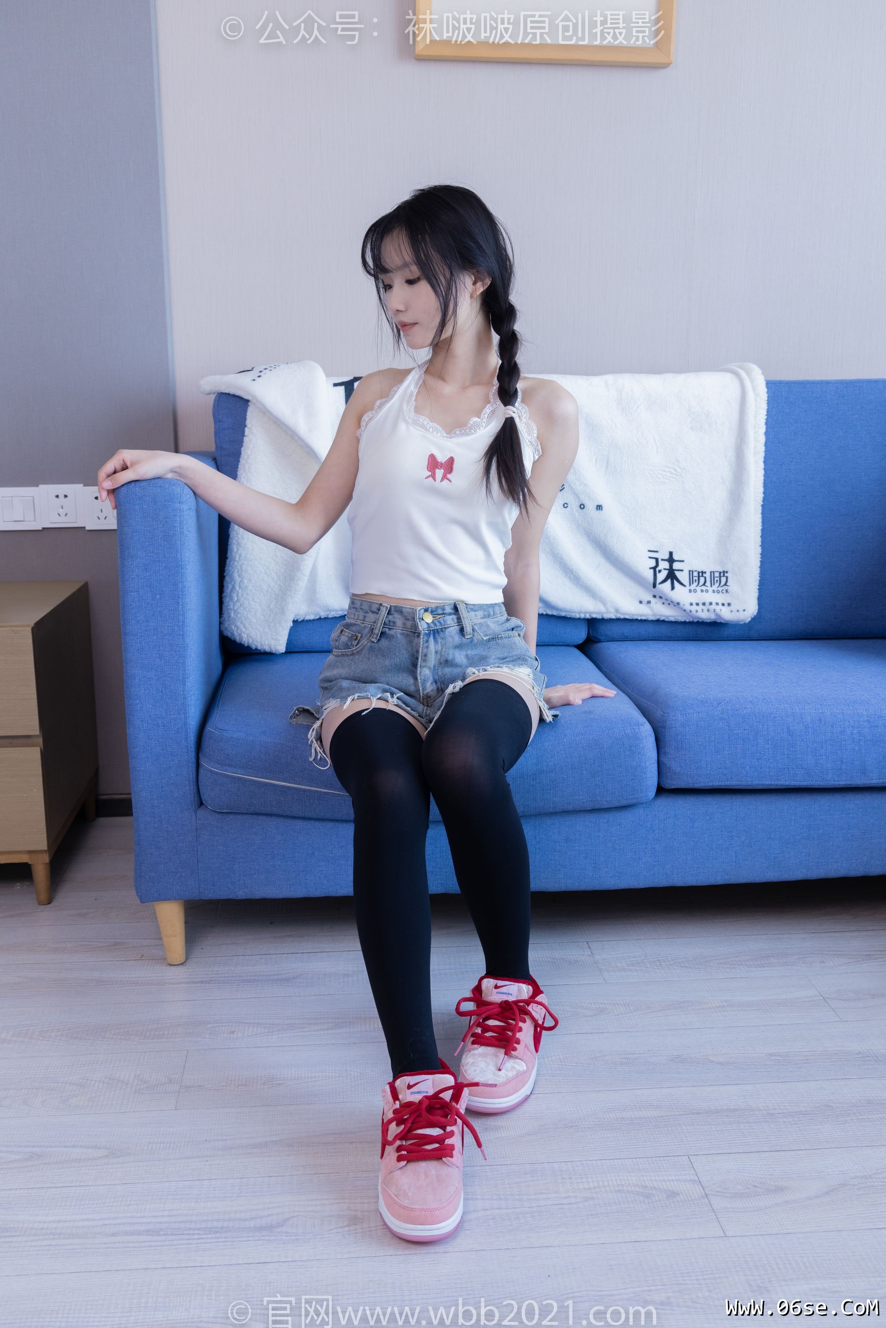 图片[138]-BoBoSocks袜啵啵 No.390 甜甜圈 -板鞋、厚黑丝大腿袜、厚白丝大腿袜[148P]-六色网