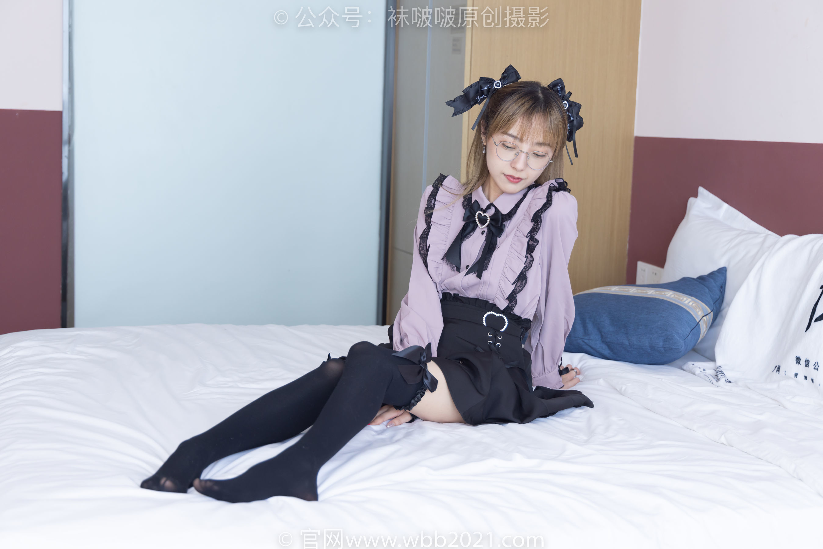 图片[91]-BoBoSocks袜啵啵 No.247 稚予 -皮鞋、黑丝大腿袜、地雷系女友[159P]-六色网
