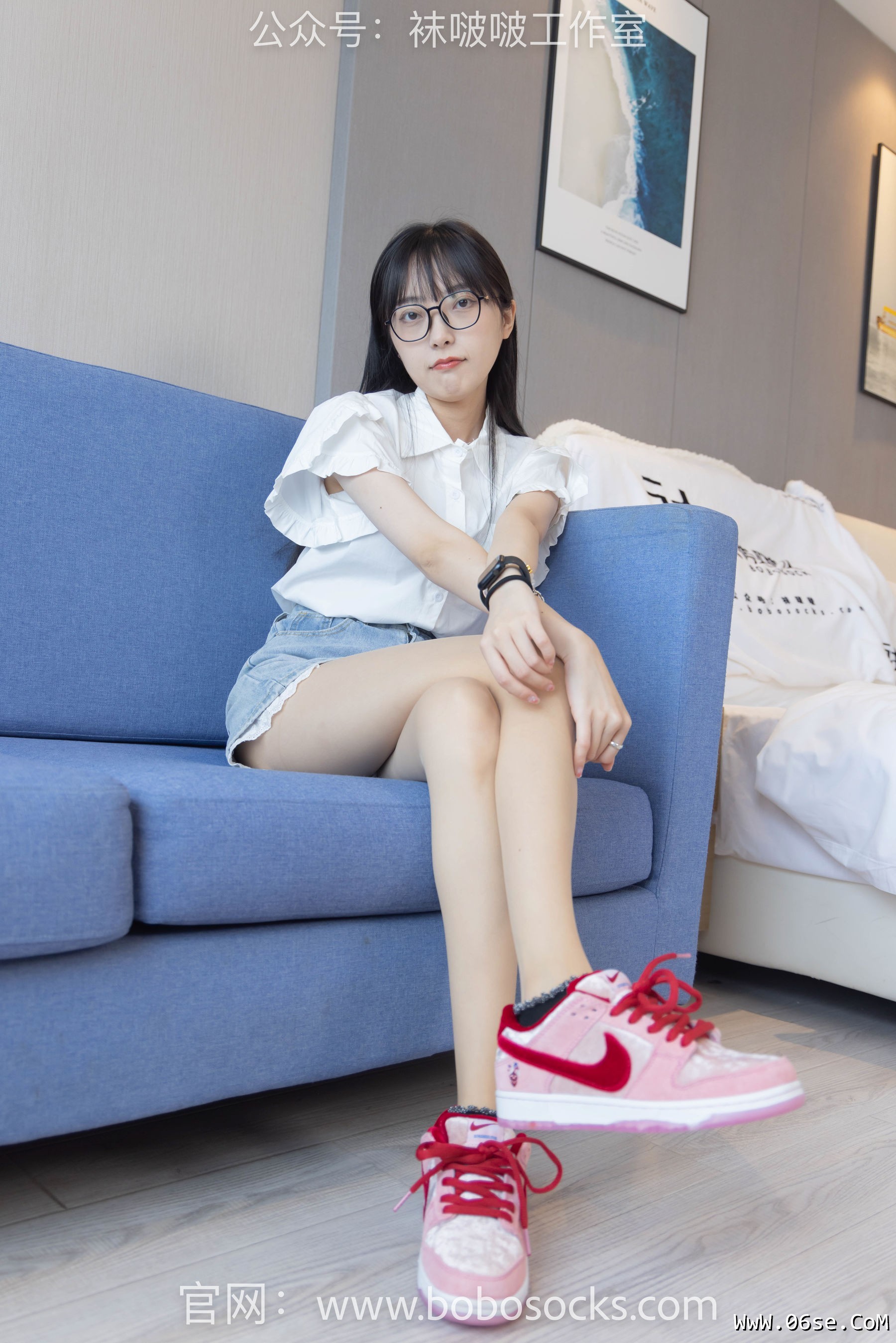 图片[27]-BoBoSocks袜啵啵 No.097 稚予-板鞋、玻璃丝短袜、肉丝[140P]-六色网