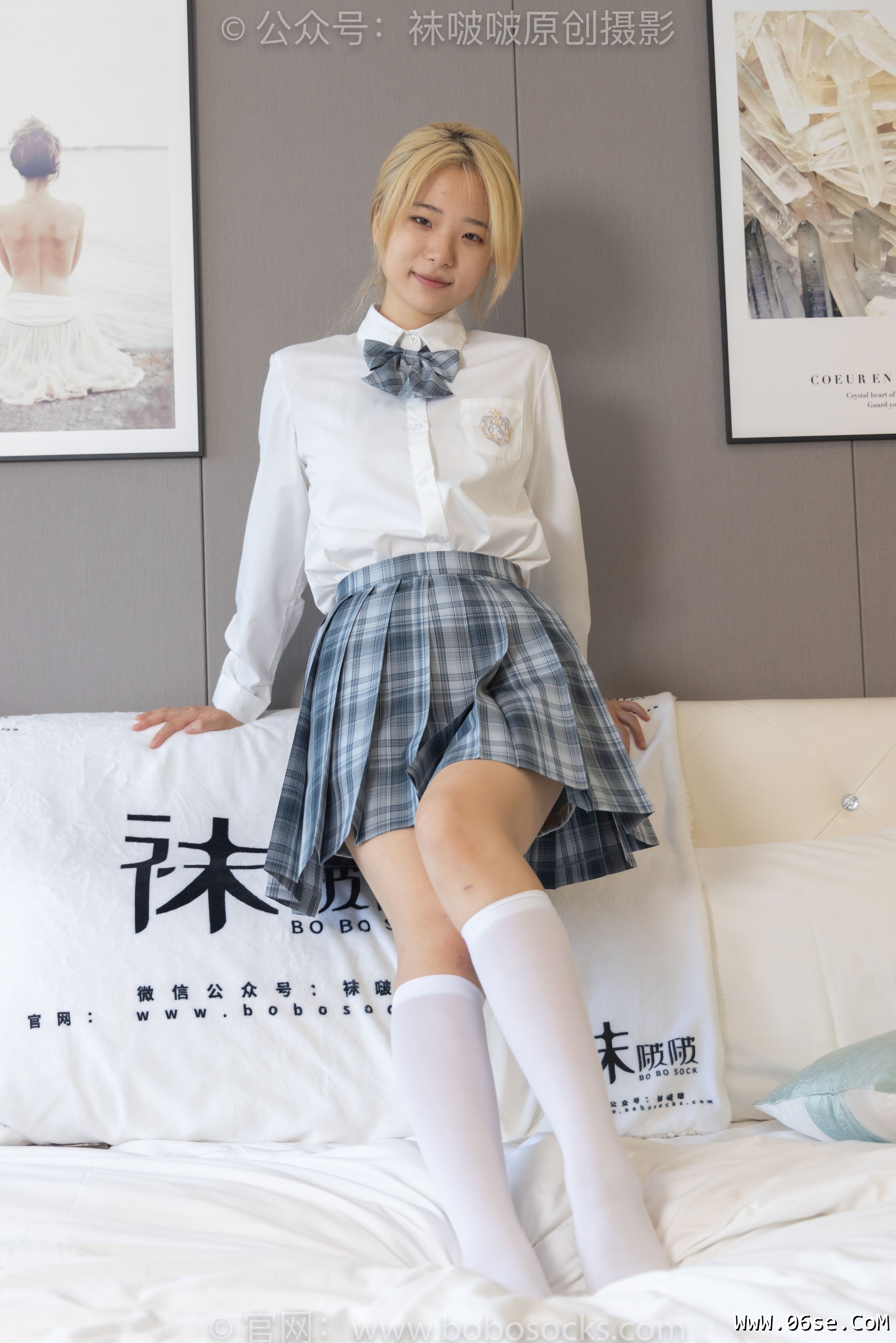 图片[39]-BoBoSocks袜啵啵 No.160 小淳-匡威板鞋、黑皮鞋、短肉丝、白丝小腿袜[140P]-六色网