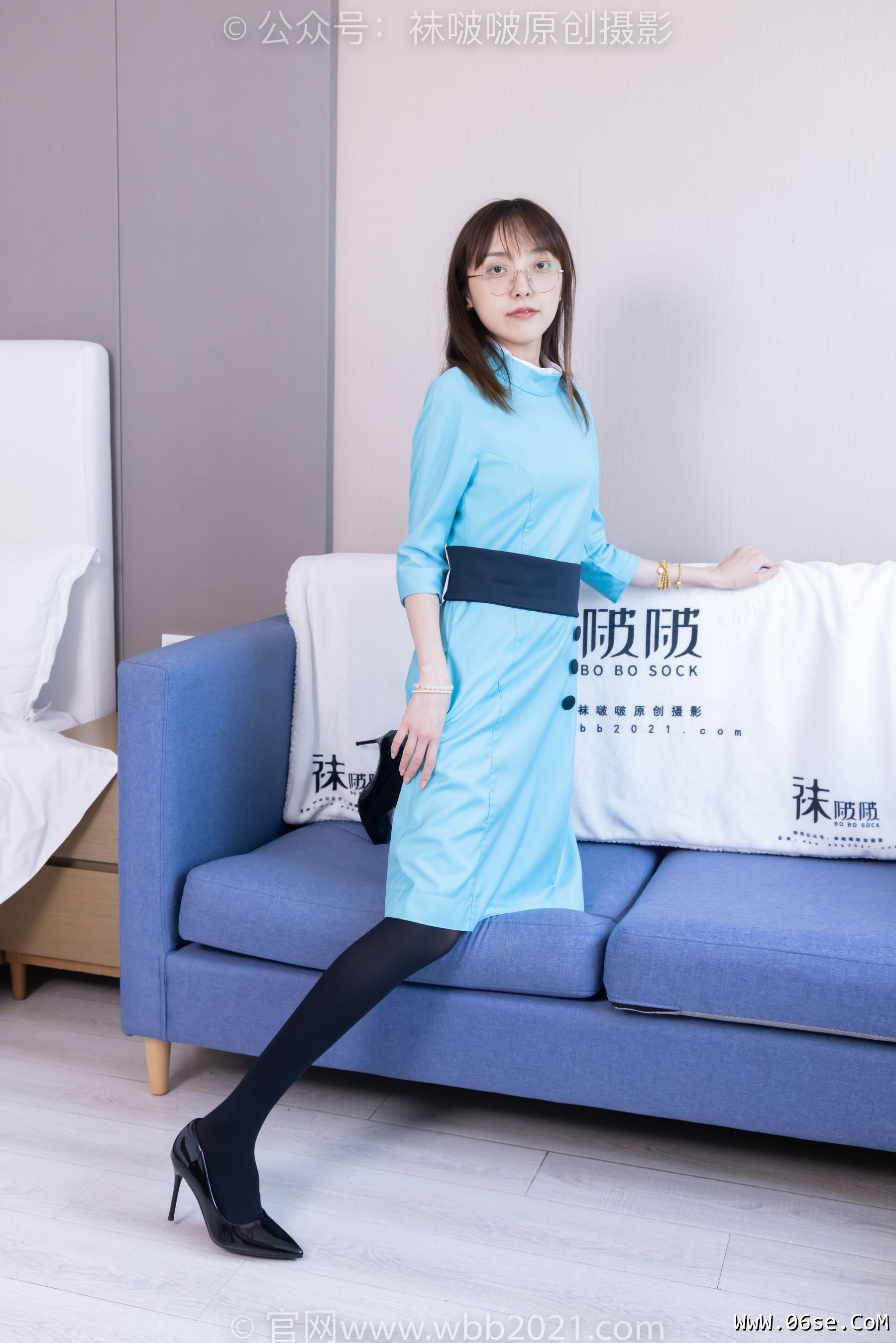 图片[150]-BoBoSocks袜啵啵 No.440 稚予 -高跟鞋、厚黑丝、空姐制服[200P]-六色网