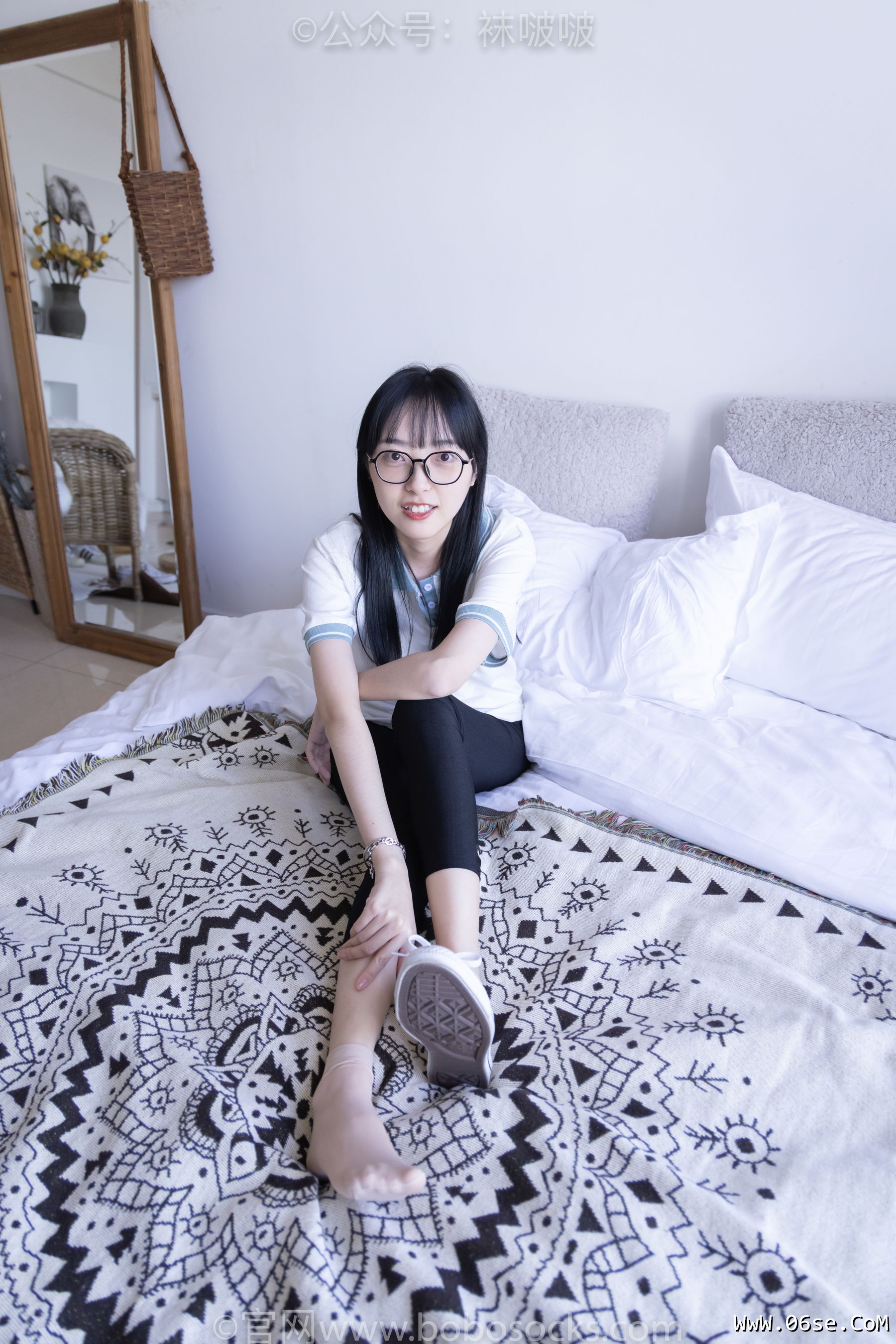 图片[94]-BoBoSocks袜啵啵 No.044 稚予-贝壳头、匡威帆布鞋、短肉丝[154P]-六色网