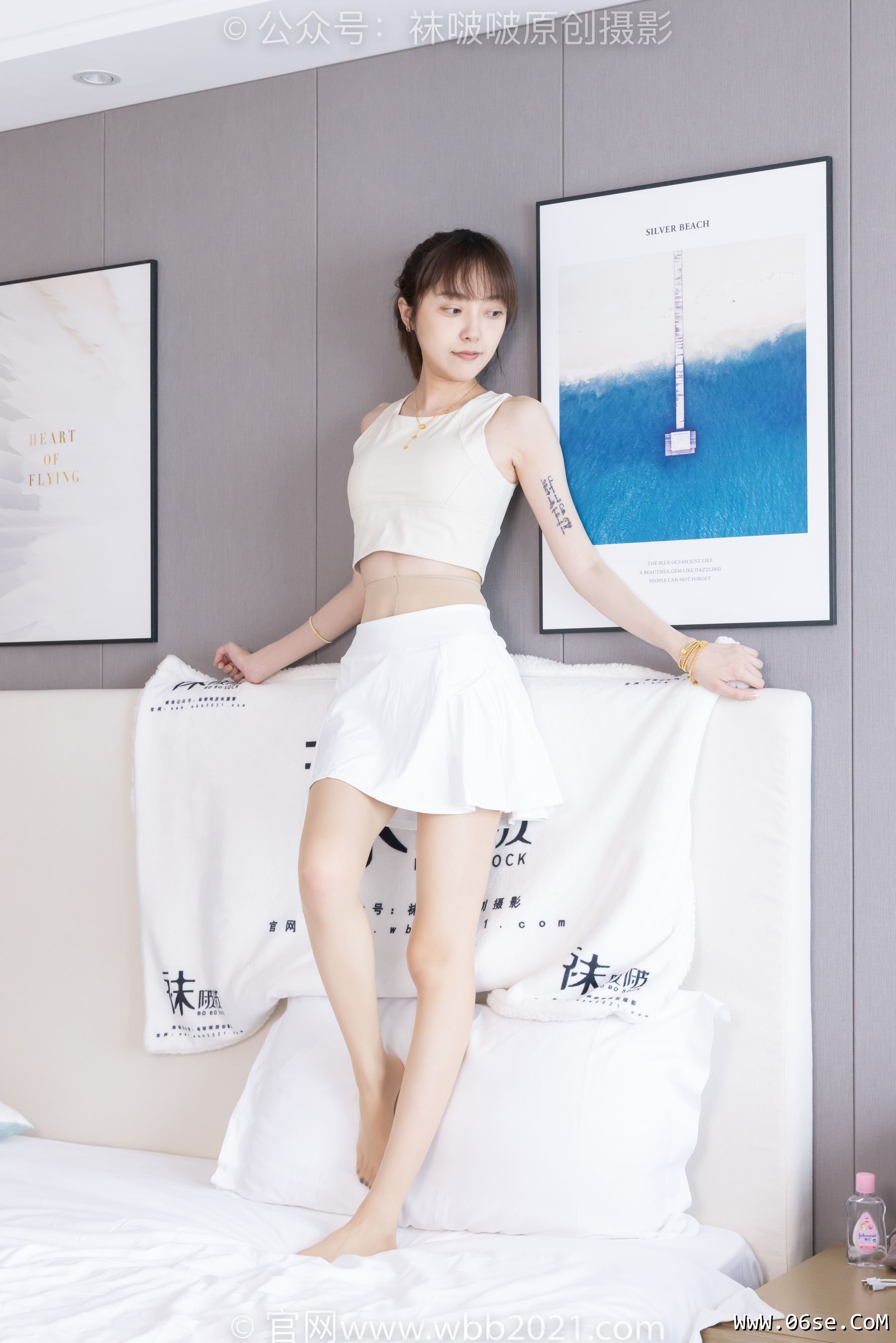 图片[140]-BoBoSocks袜啵啵 No.424 稚予 -运动鞋、白棉袜、肉丝、腰丝[140P]-六色网