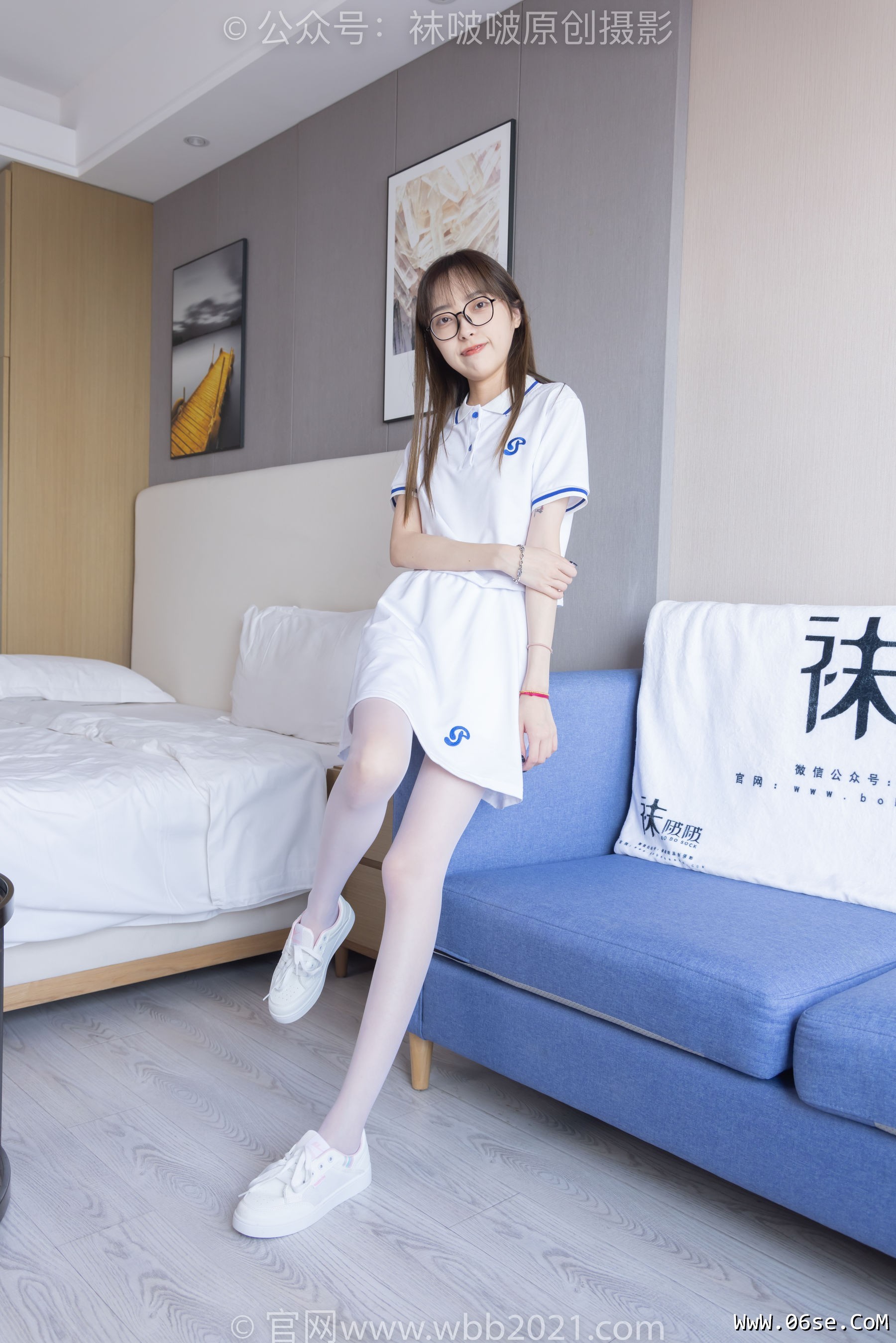 BoBoSocks袜啵啵 No.344 稚予 -板鞋、平底鞋、白丝[150P]-六色网