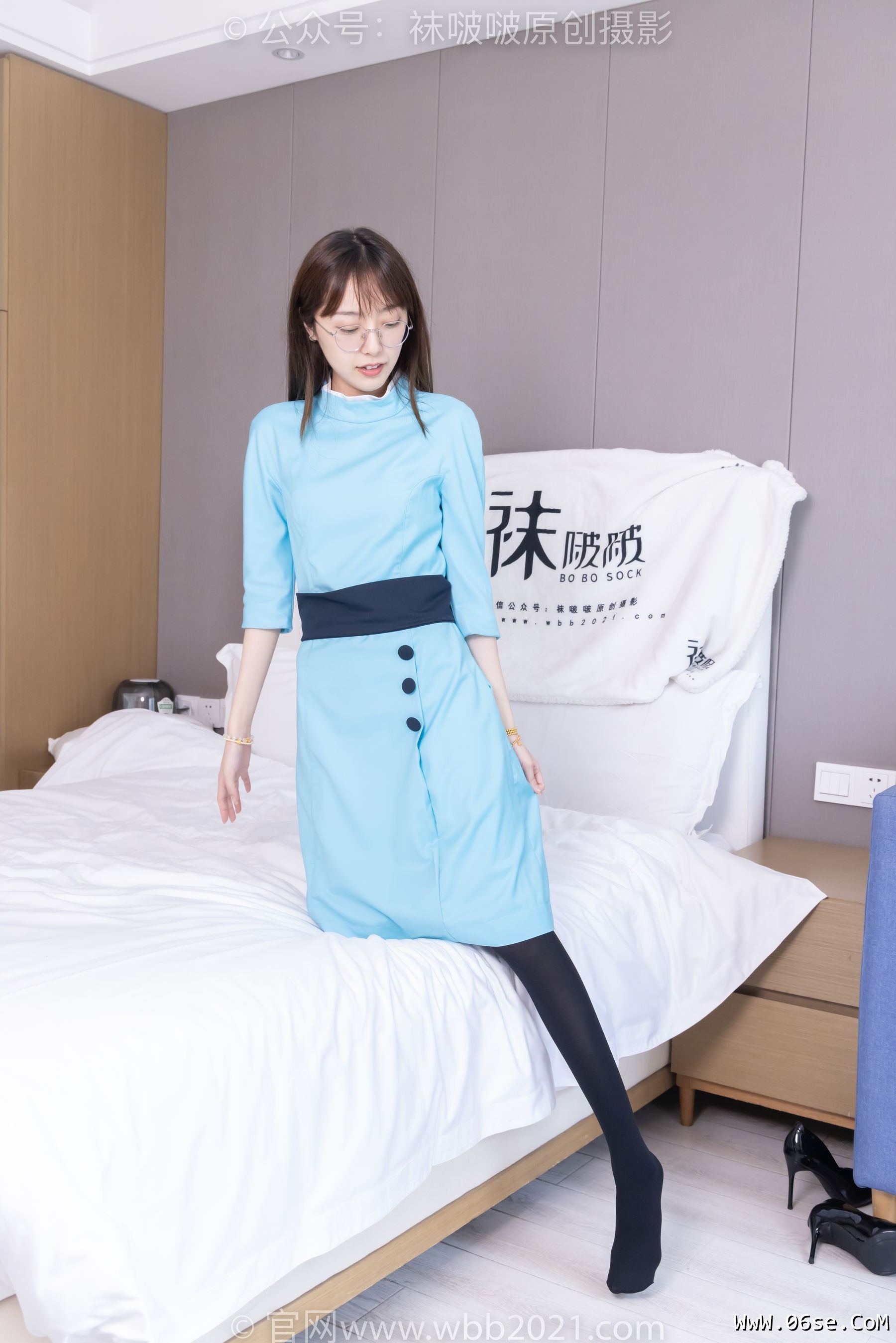 图片[66]-BoBoSocks袜啵啵 No.440 稚予 -高跟鞋、厚黑丝、空姐制服[200P]-六色网