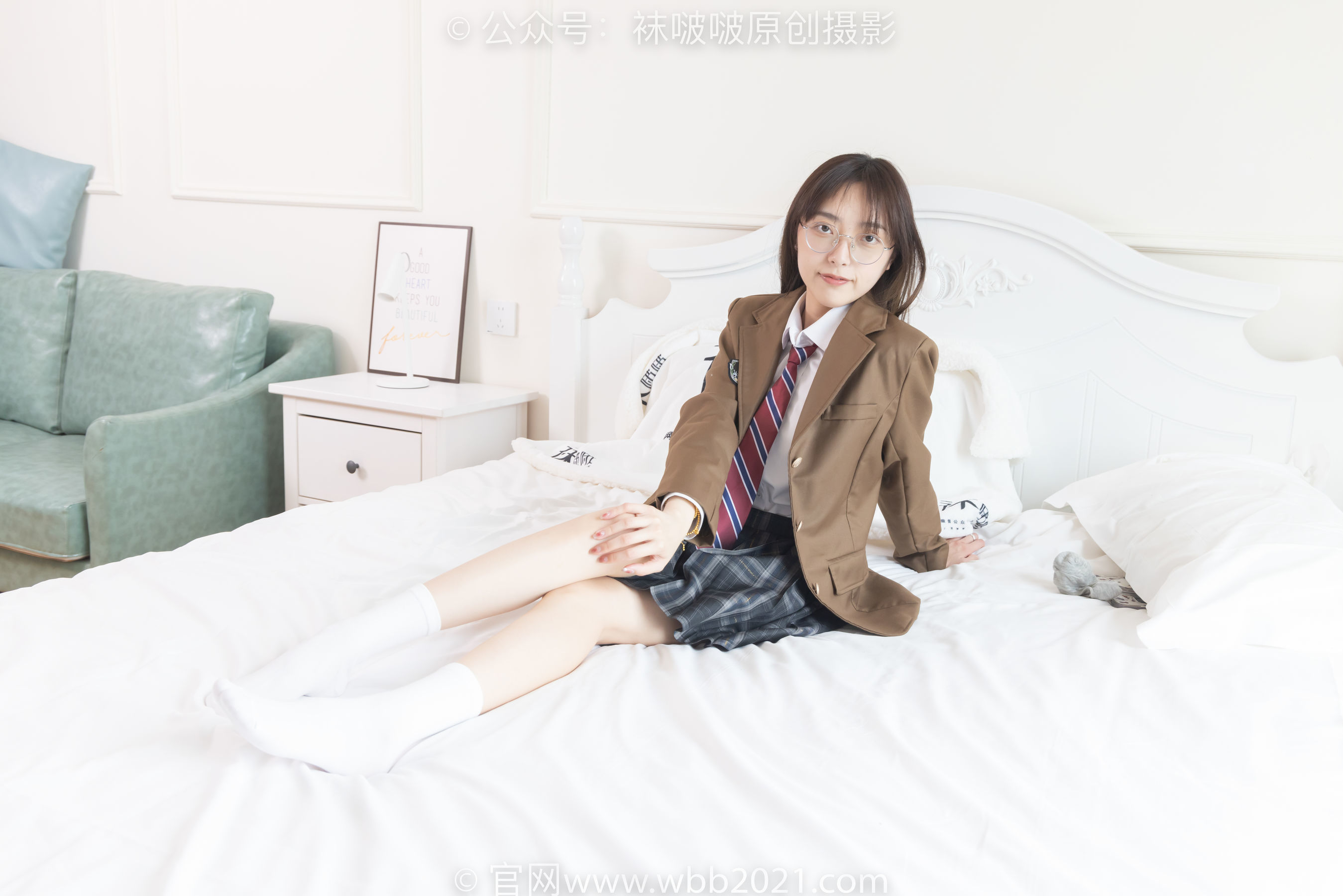 图片[46]-BoBoSocks袜啵啵 No.370 稚予 -板鞋、白棉袜、灰色棉船袜[140P]-六色网