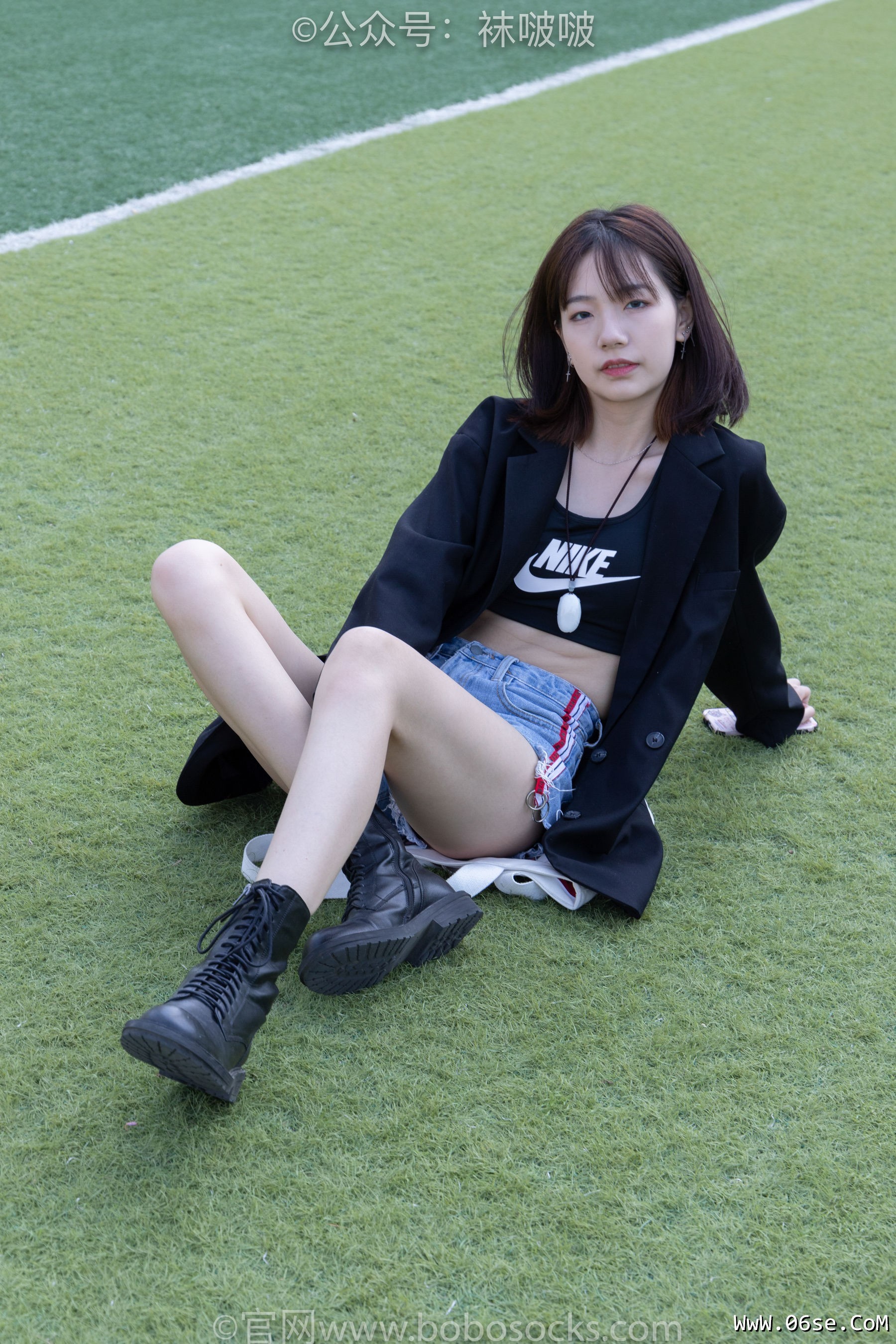 图片[34]-BoBoSocks袜啵啵 No.010 小甜豆-马丁靴、白色短棉袜、裸足[117P]-六色网