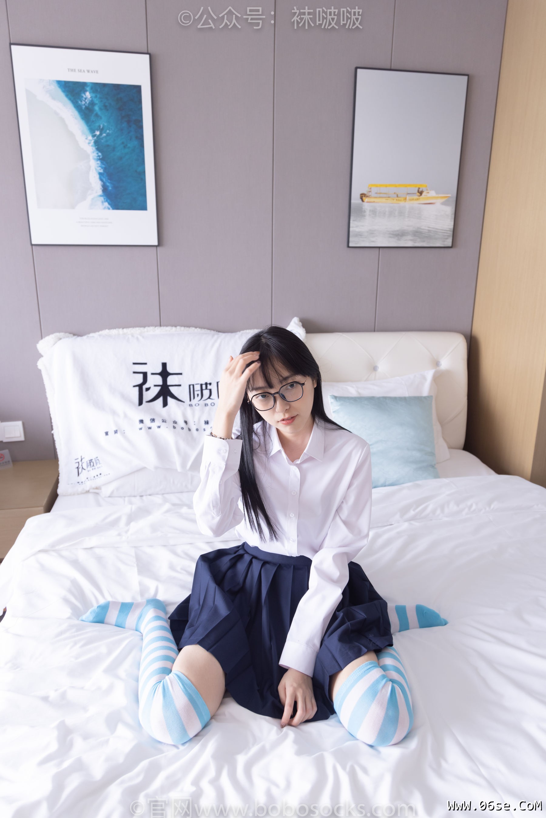 图片[120]-BoBoSocks袜啵啵 No.070 稚予-皮鞋、拖鞋、过膝袜、白棉袜[148P]-六色网