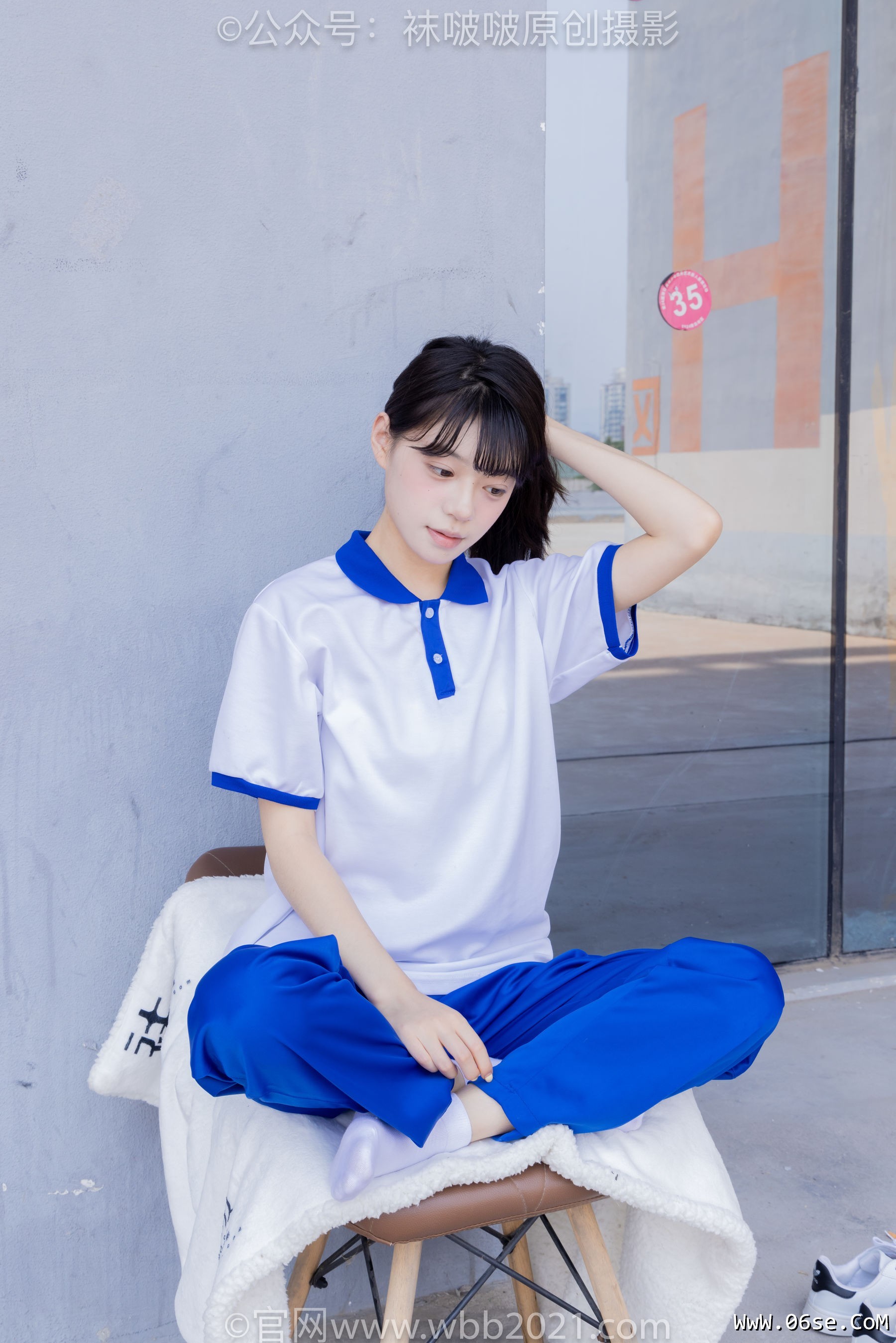 图片[117]-BoBoSocks袜啵啵 No.393 糯米 -板鞋、白棉袜、裸足、校服[150P]-六色网