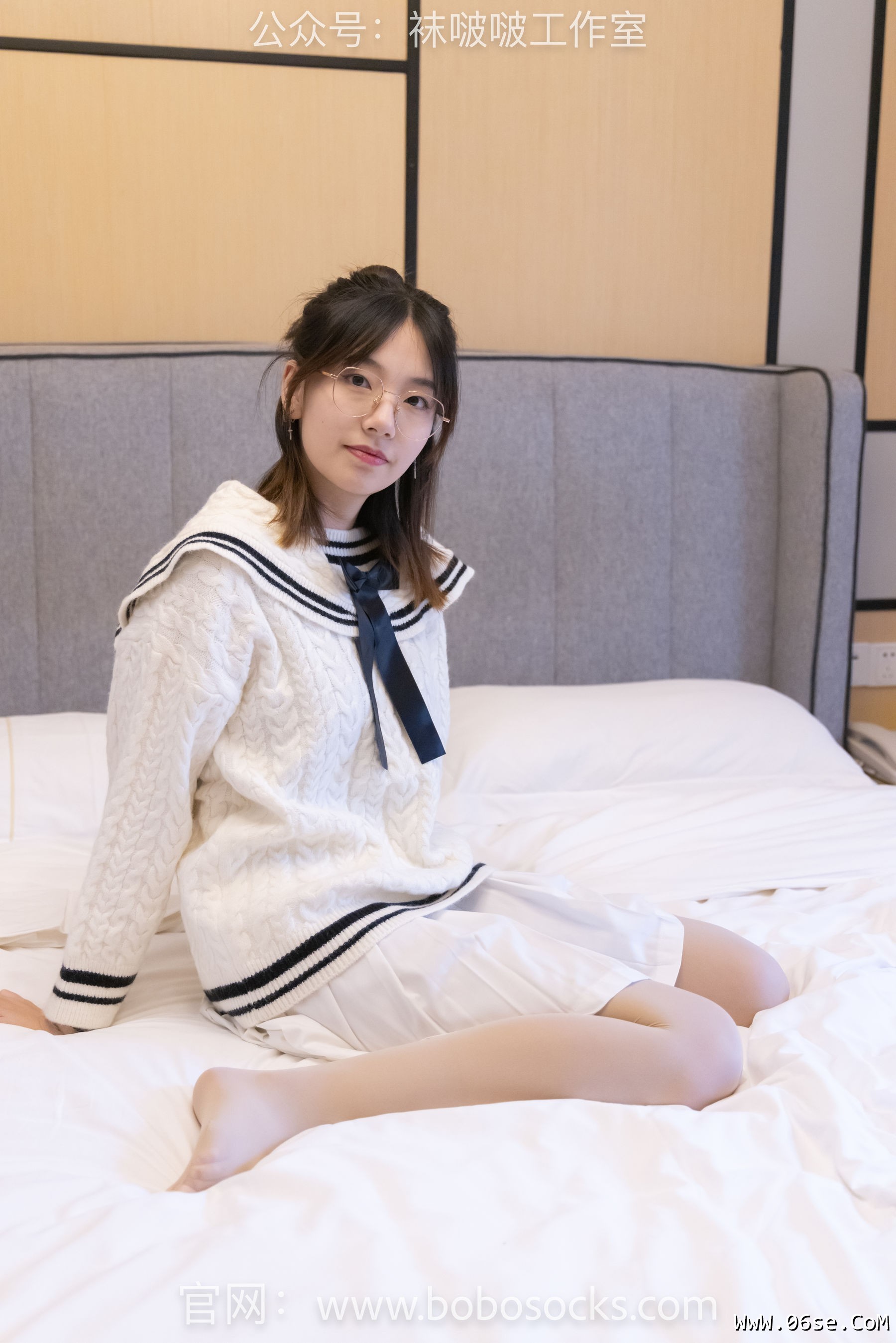 图片[117]-BoBoSocks袜啵啵 No.117 小甜豆-黑皮鞋、厚肉丝[135P]-六色网