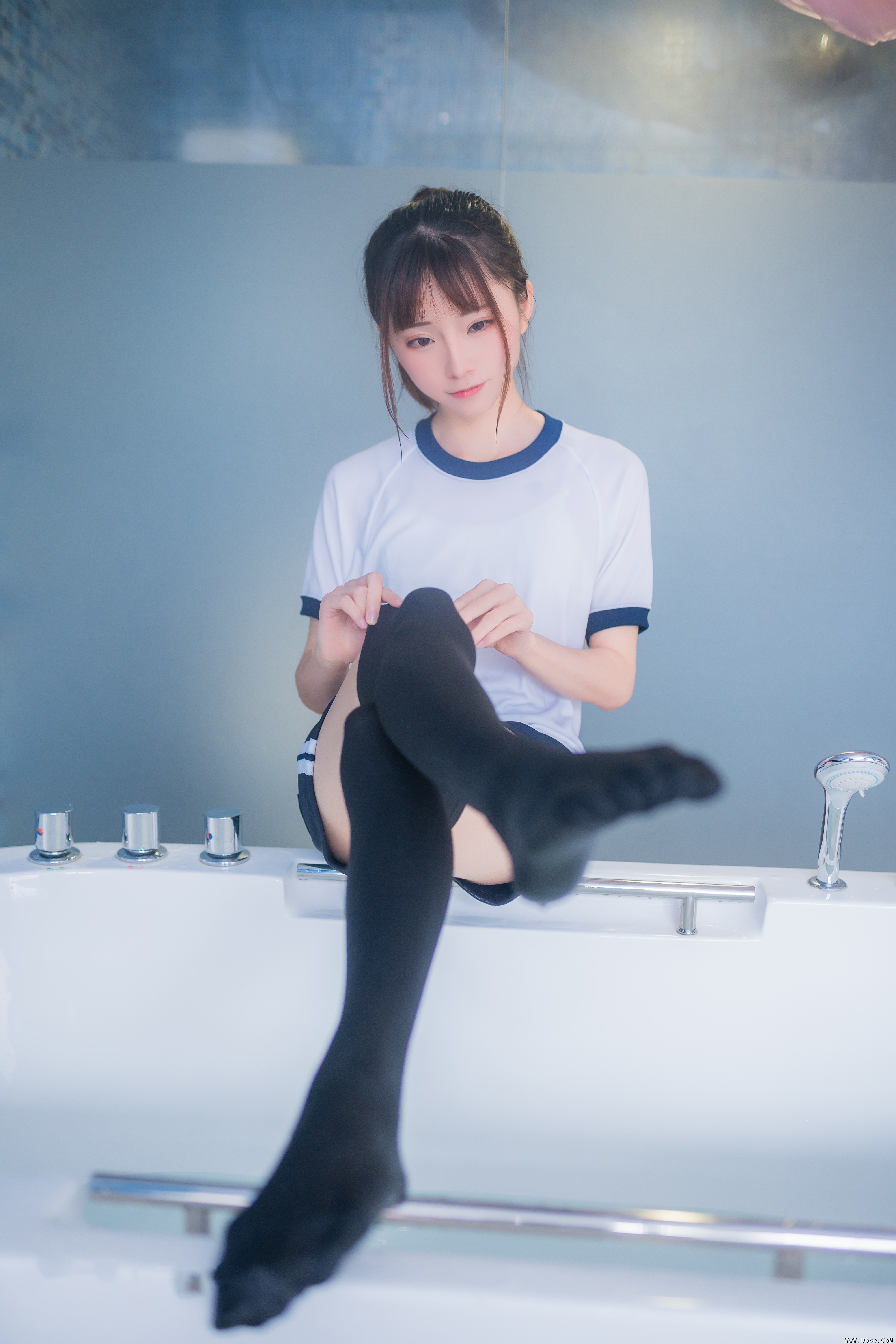 图片[35]-喵糖映画 VOL.259 浴室体操服 [45P-460MB]-六色网