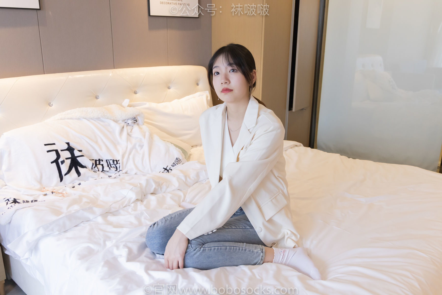 图片[128]-BoBoSocks袜啵啵 No.050 小甜豆-高跟长靴、白棉袜[175P]-六色网