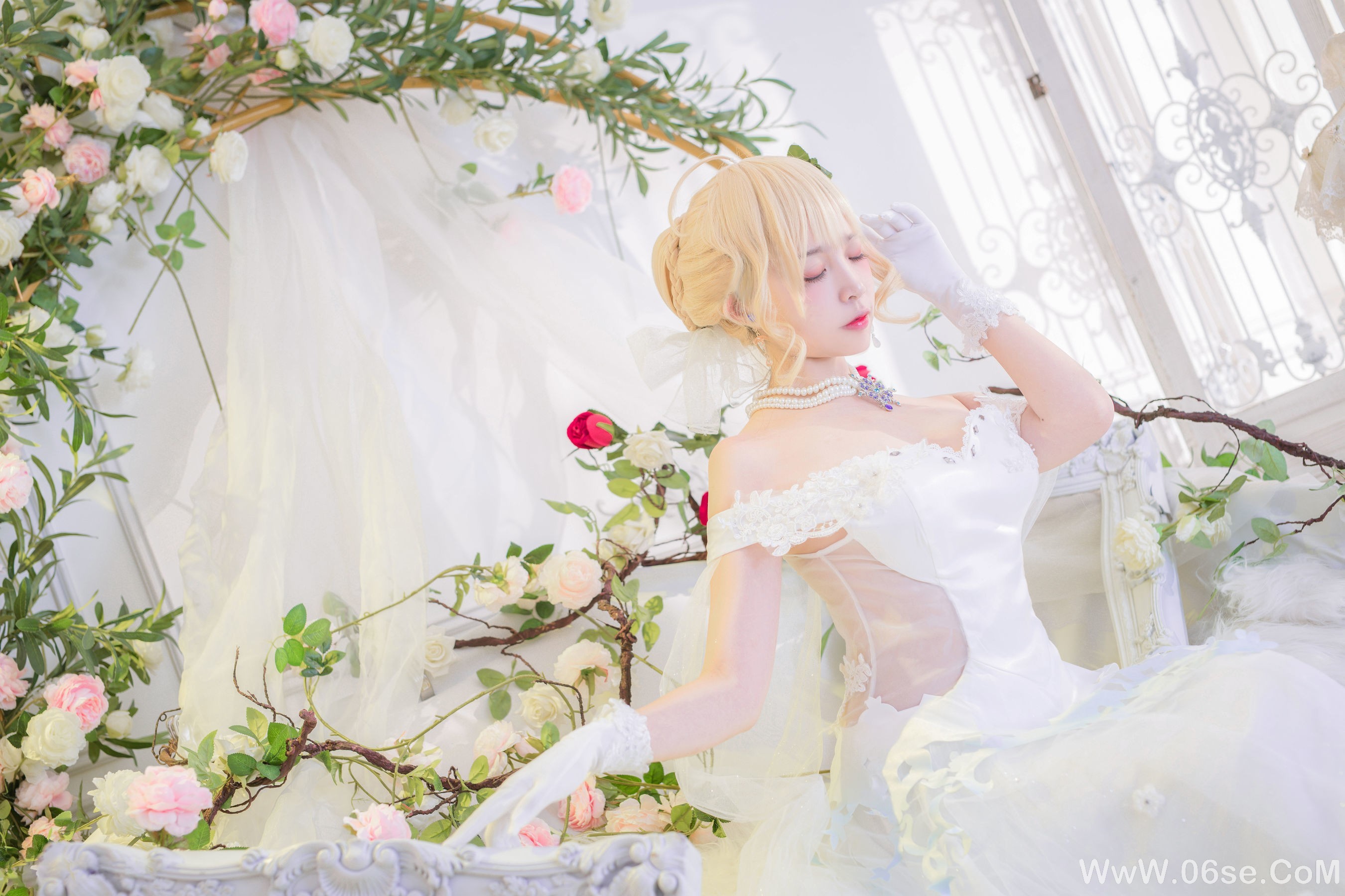 人气Coser二佐Nisa 花嫁[30P]-六色网