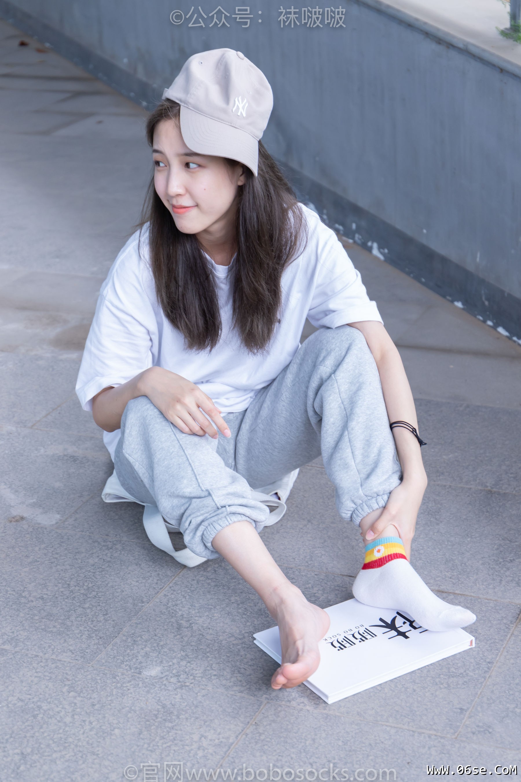 图片[98]-BoBoSocks袜啵啵 No.012 泡芙-运动鞋、白棉袜、裸足[132P]-六色网
