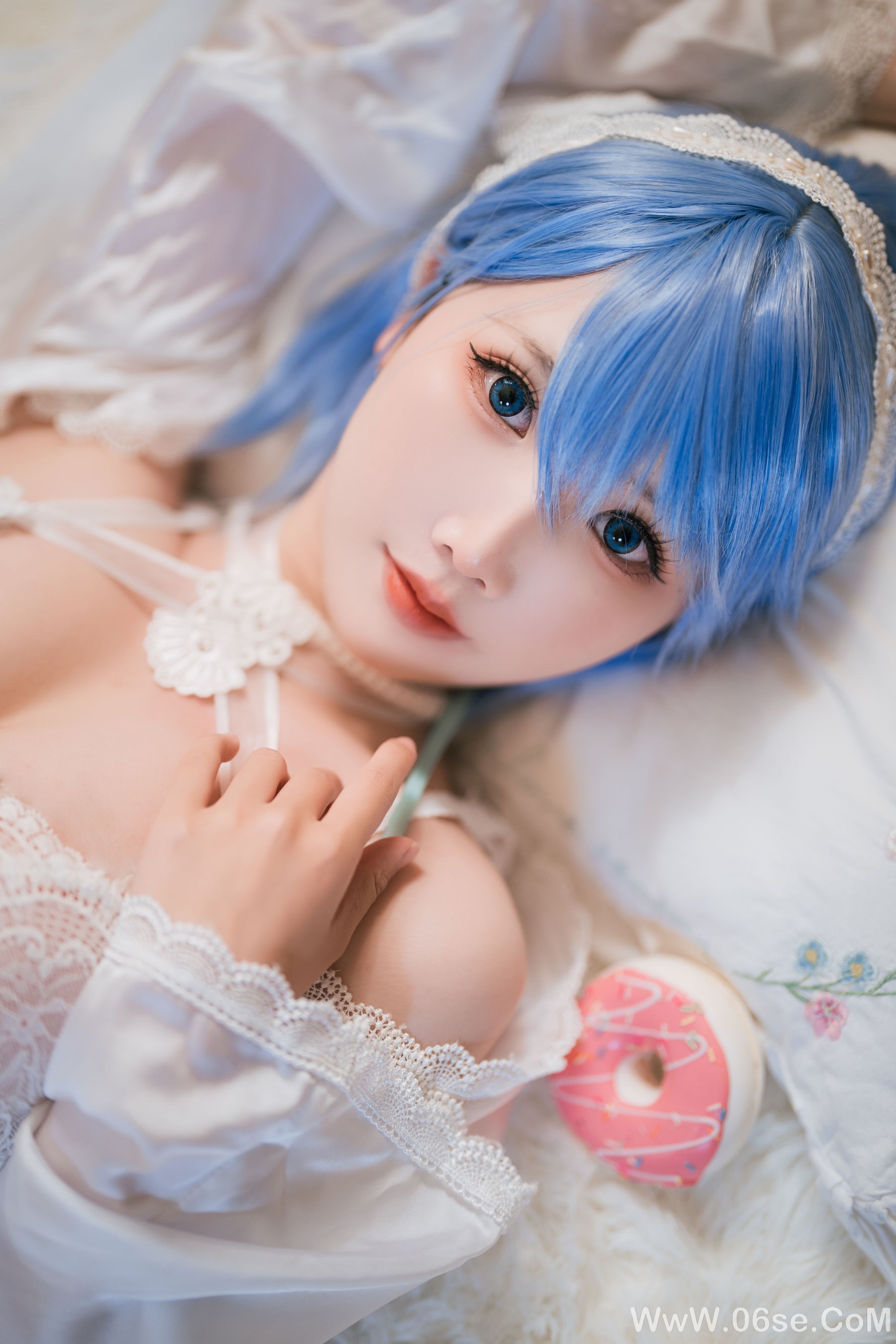 图片[14]-可爱人气Coser 面饼仙儿 – 碧蓝航线 恰巴耶夫睡衣[43P]-六色网