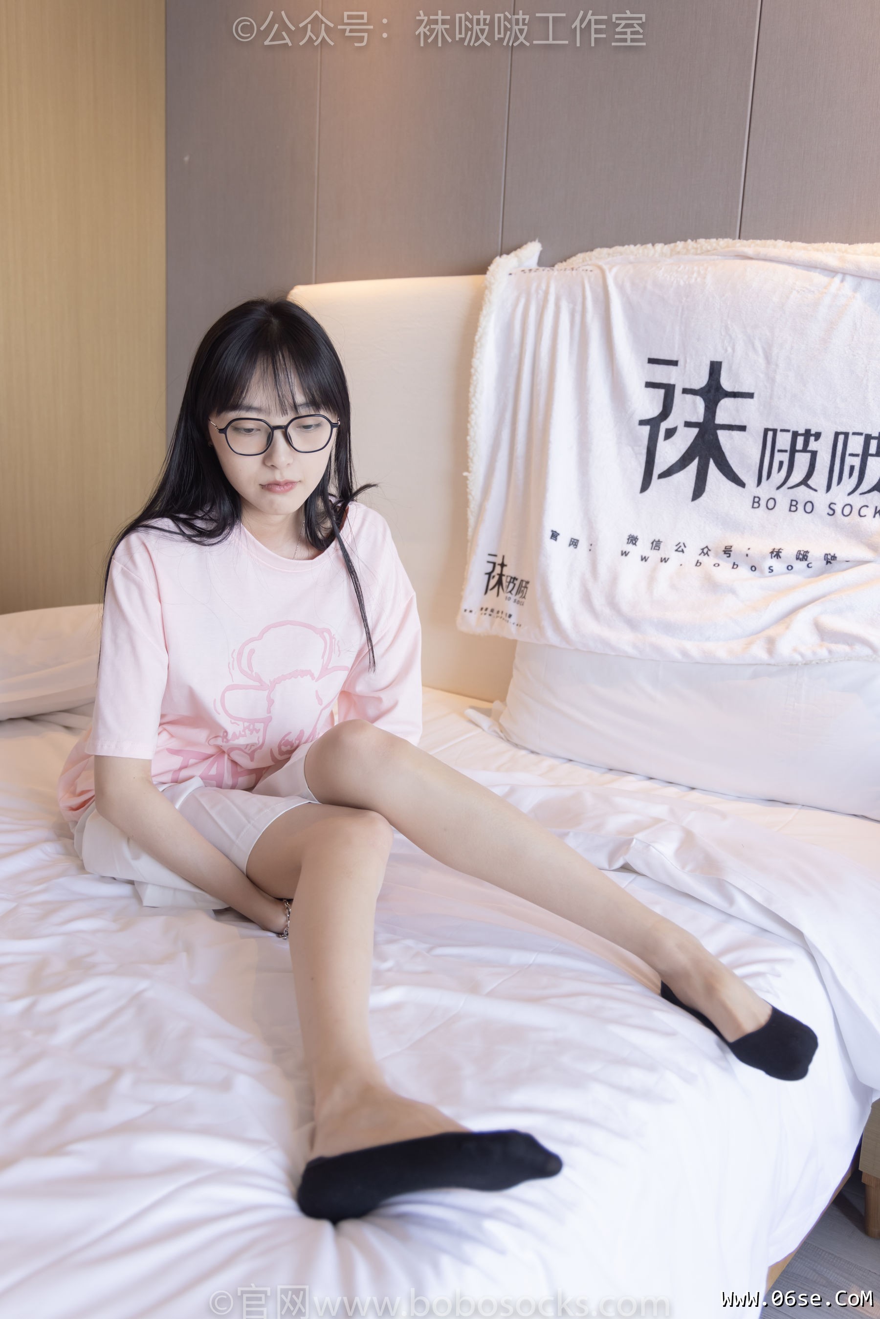 图片[136]-BoBoSocks袜啵啵 No.091 稚予-板鞋、淡粉色船袜、黑色船袜、裸足[148P]-六色网