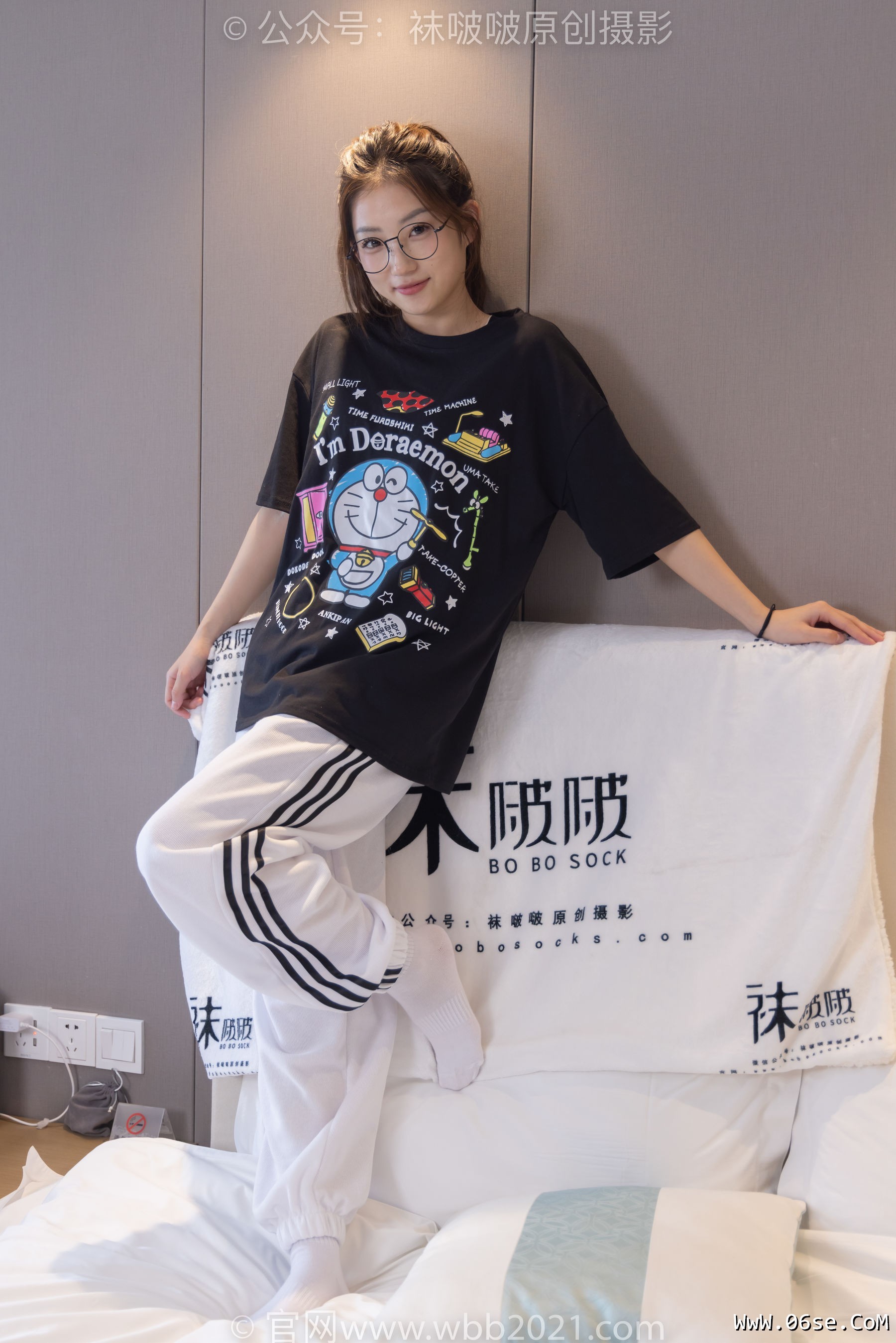 图片[28]-BoBoSocks袜啵啵 No.382 小沫 -板鞋、白棉袜[143P]-六色网