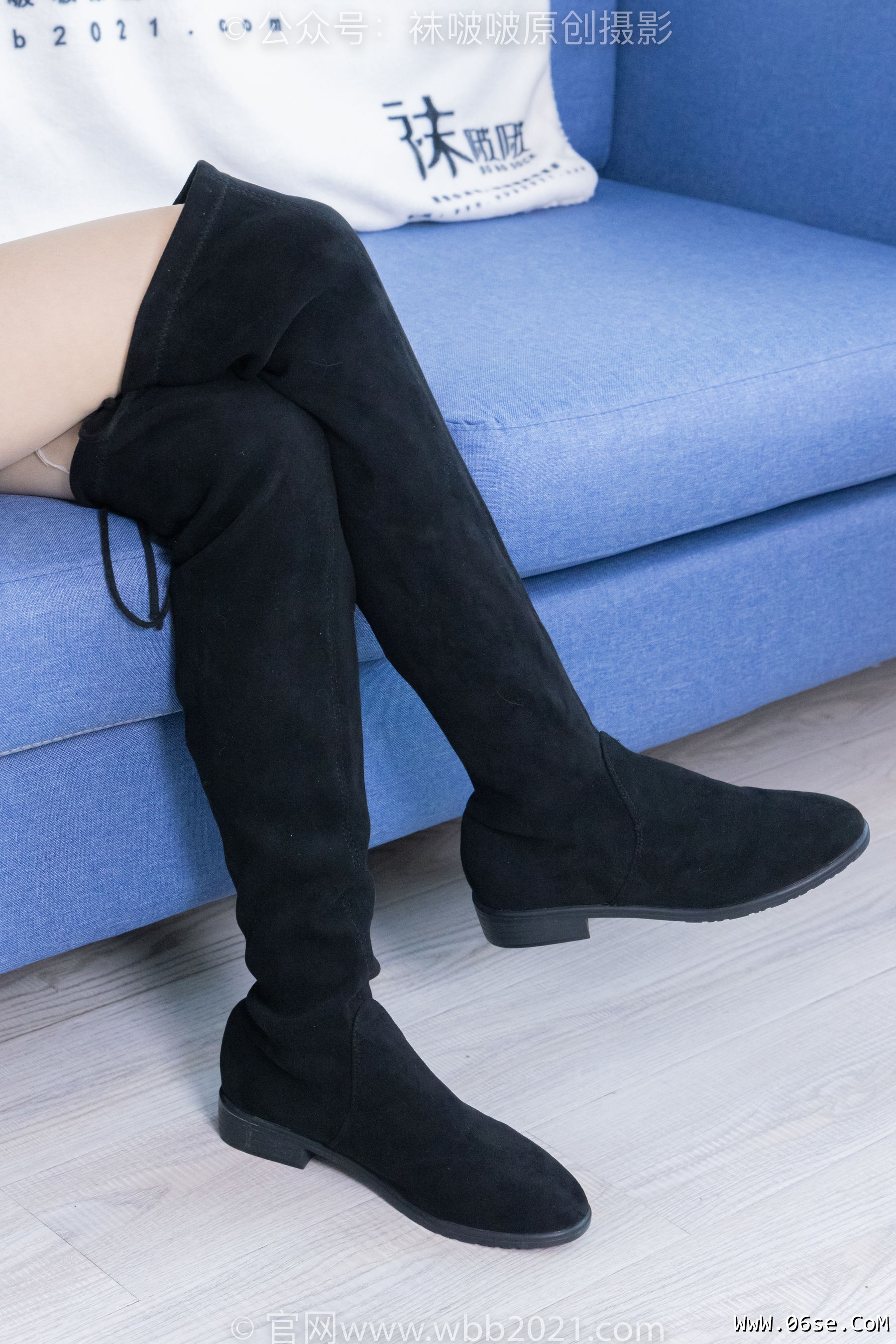 图片[49]-BoBoSocks袜啵啵 No.422 糯米 -长靴、白棉袜、肉丝[140P]-六色网