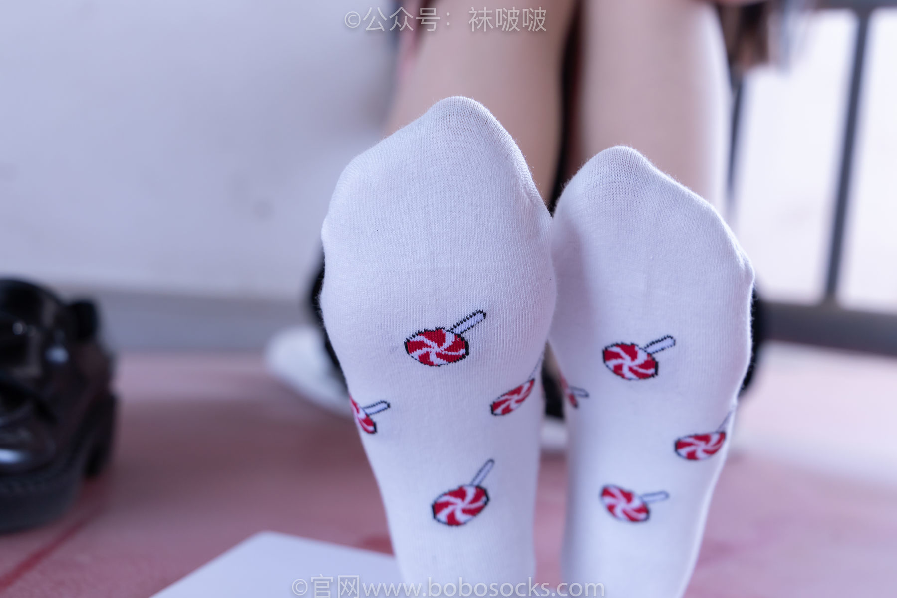图片[82]-BoBoSocks袜啵啵 No.030 稚予- 皮鞋、短白棉袜、肉丝[141P]-六色网
