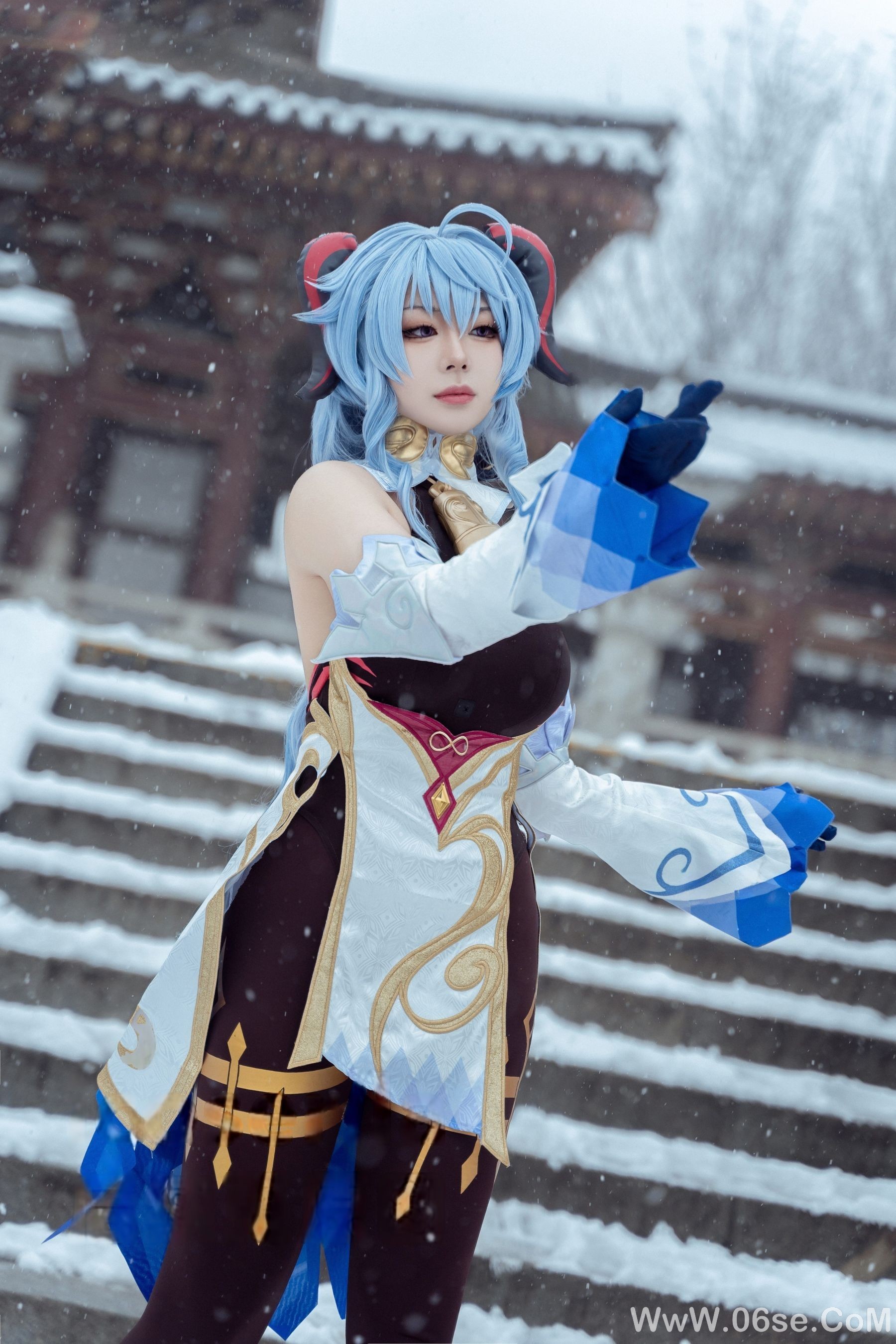 图片[41]-虎森森 – 原神 甘雨 雪景[42P]-六色网