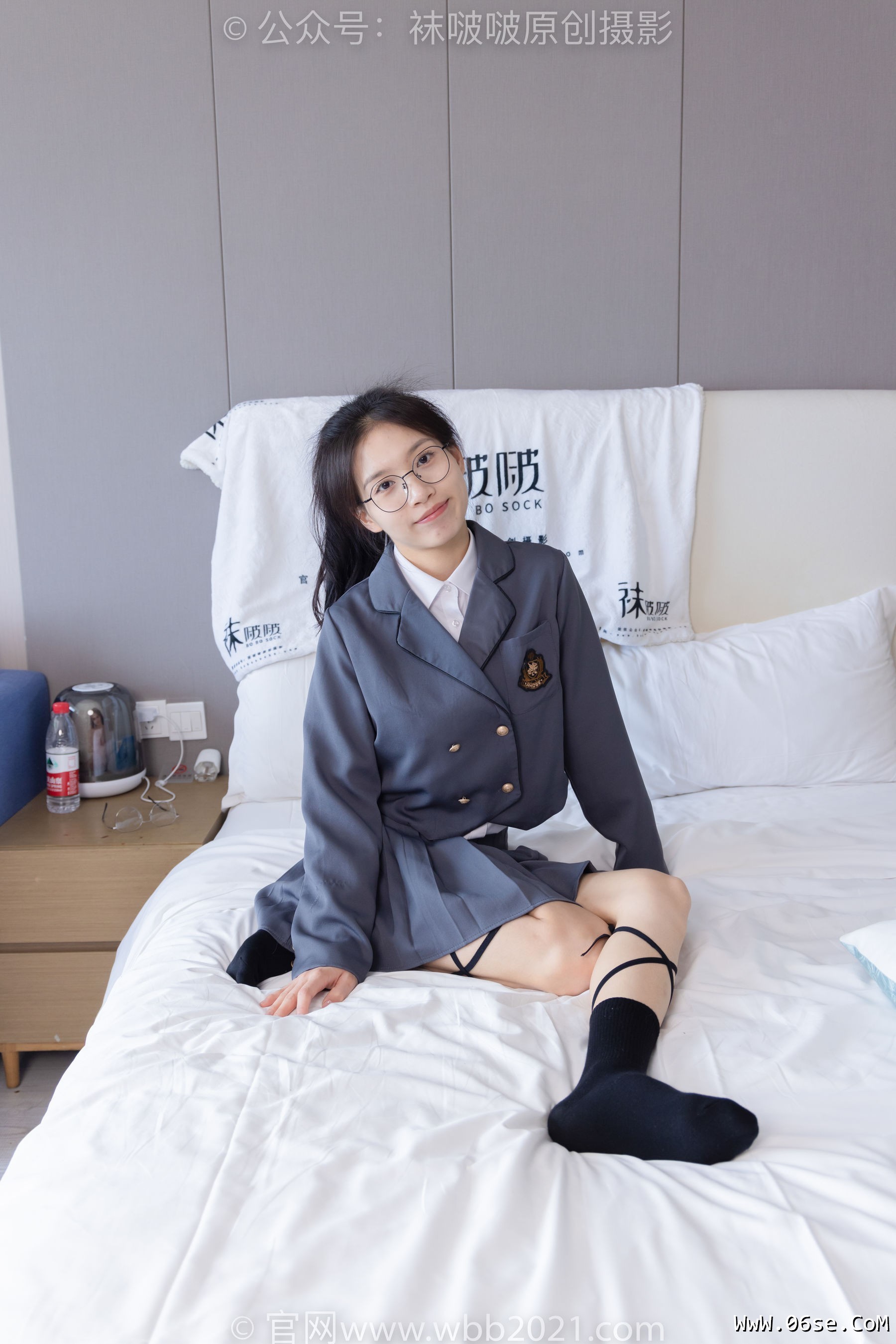 图片[40]-BoBoSocks袜啵啵 No.268 芝士 -黑皮鞋、绑带黑棉袜、学院制服[139P]-六色网