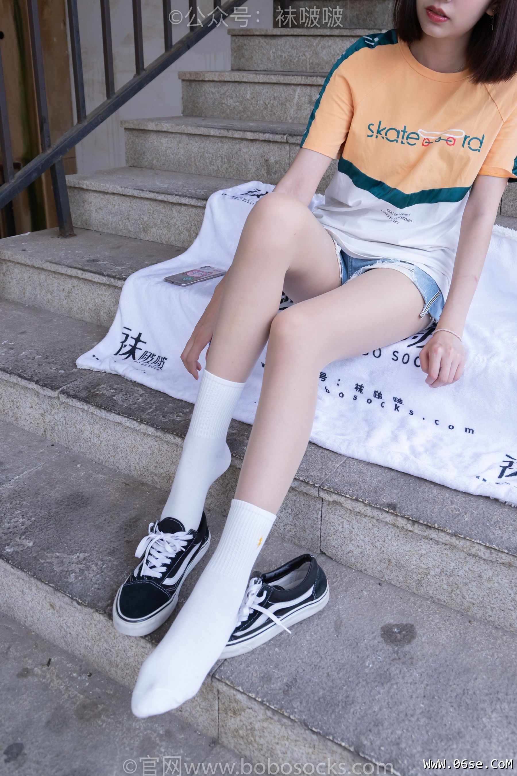 图片[39]-BoBoSocks袜啵啵 No.069 小甜豆-vans板鞋、白棉袜、肉丝[135P]-六色网